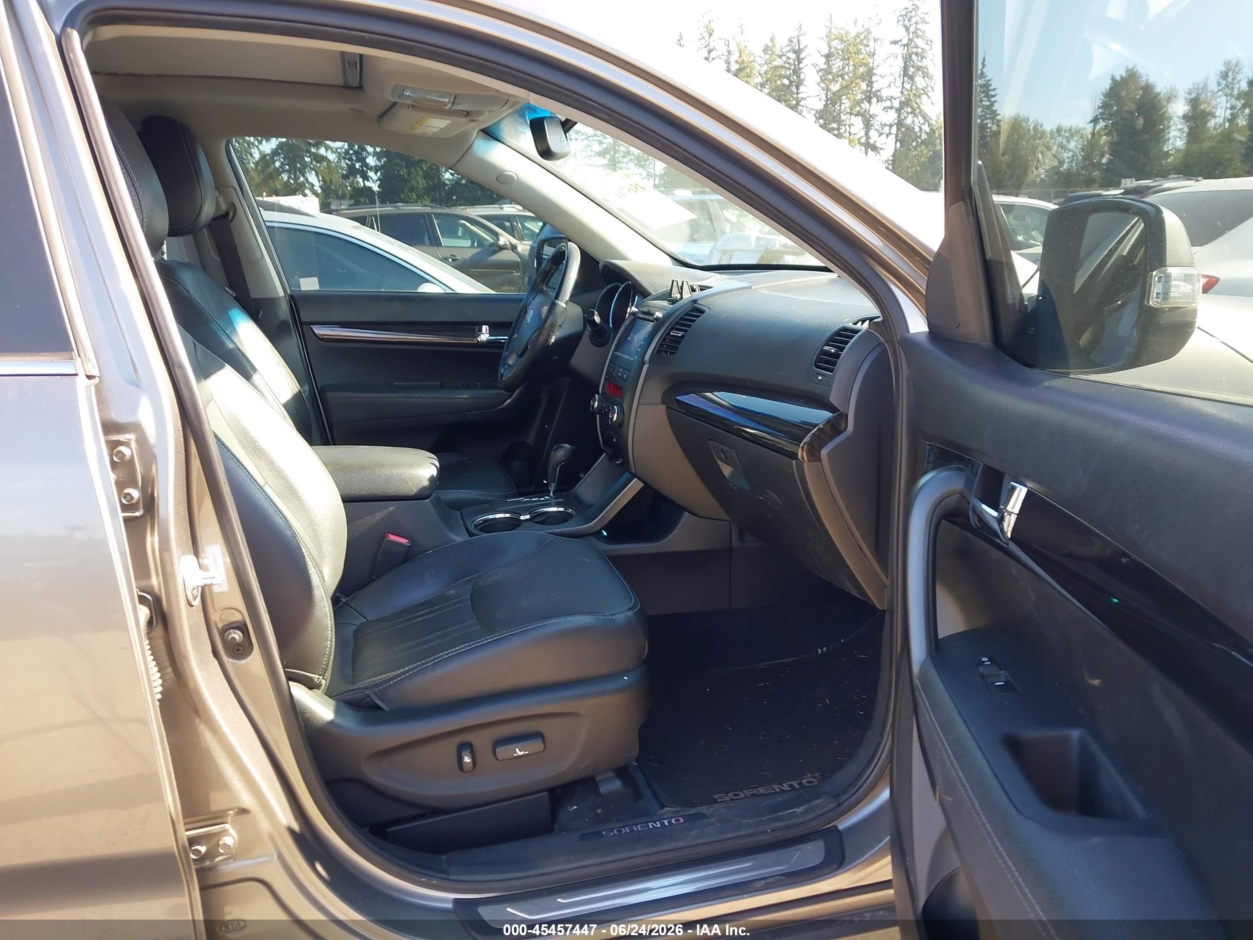 2013 Kia Sorento Sx V6 Gray vin: 5XYKWDA20DG389589