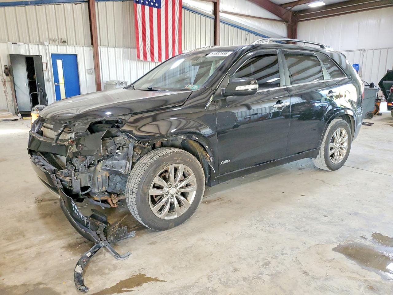 2013 Kia Sorento Sx Черный vin: 5XYKWDA20DG395604