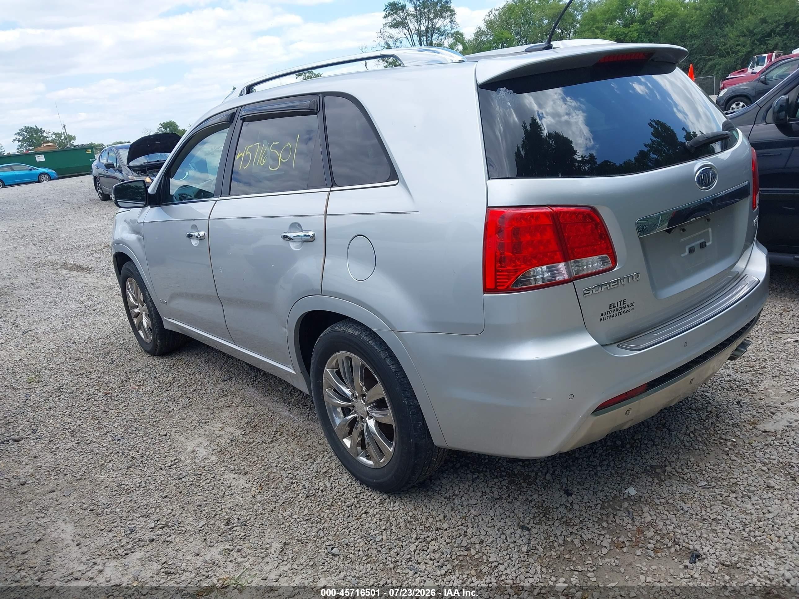 2012 Kia Sorento Sx V6 Серебряный vin: 5XYKWDA21CG249453