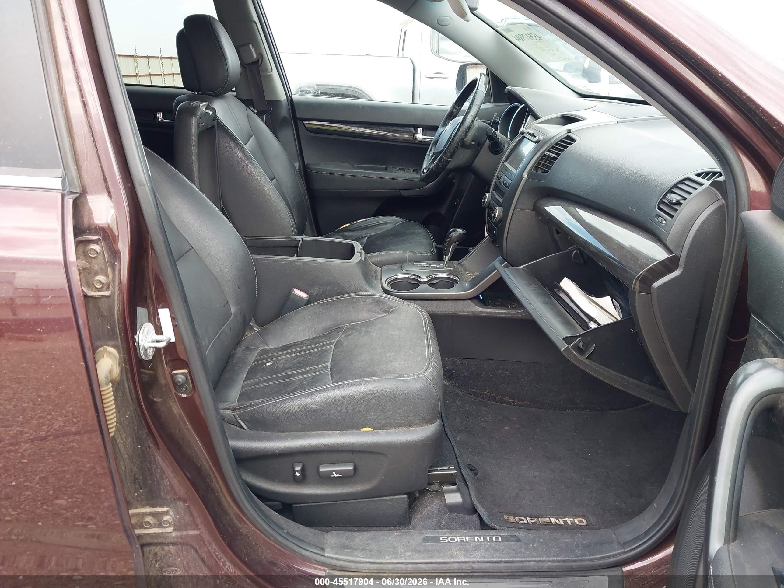 2012 Kia Sorento Sx V6 Бордовый vin: 5XYKWDA21CG287779