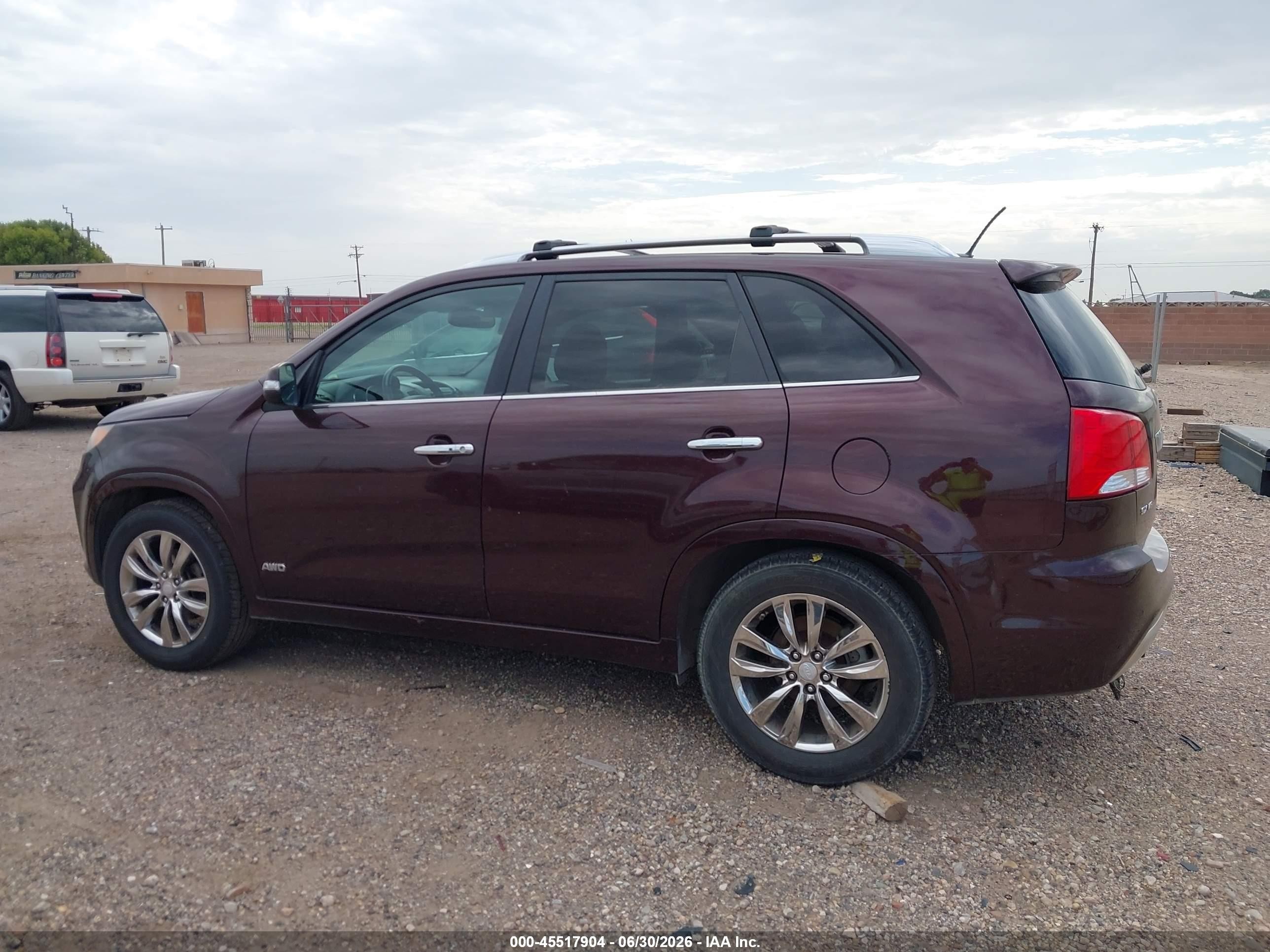 2012 Kia Sorento Sx V6 Бордовый vin: 5XYKWDA21CG287779