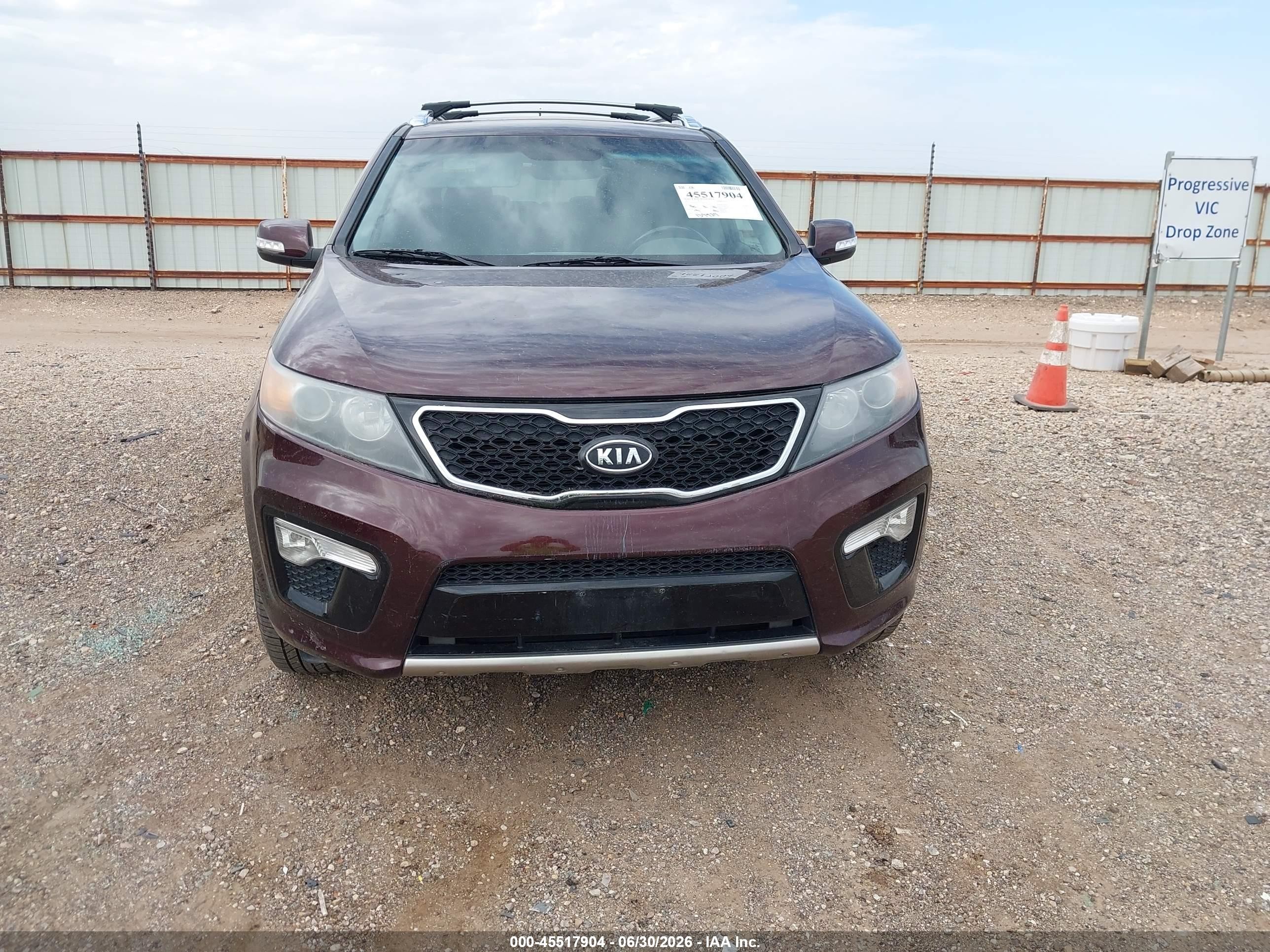 2012 Kia Sorento Sx V6 Бордовый vin: 5XYKWDA21CG287779