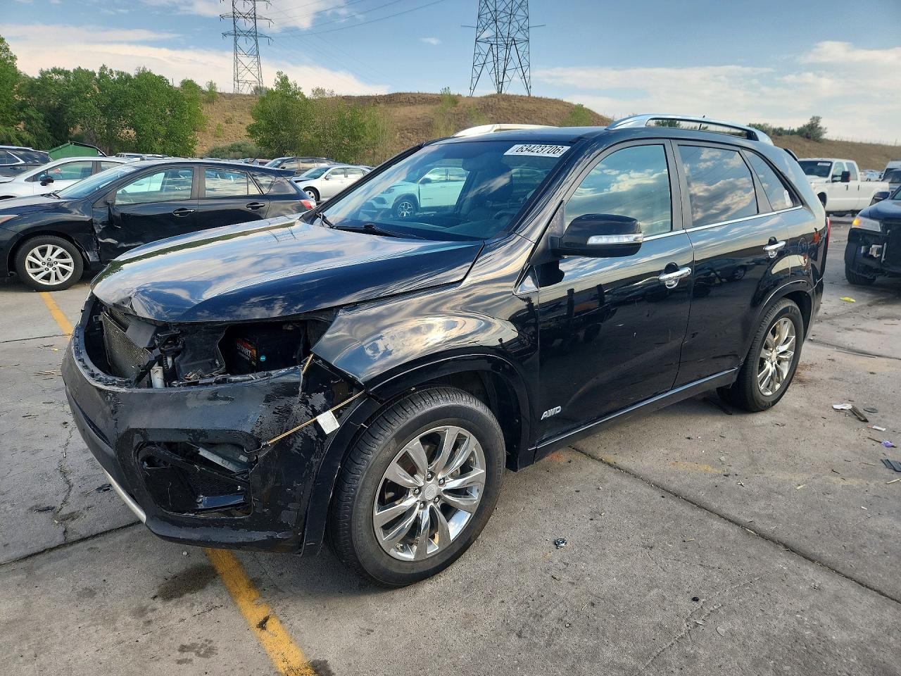 2013 Kia Sorento Sx Black vin: 5XYKWDA21DG325562