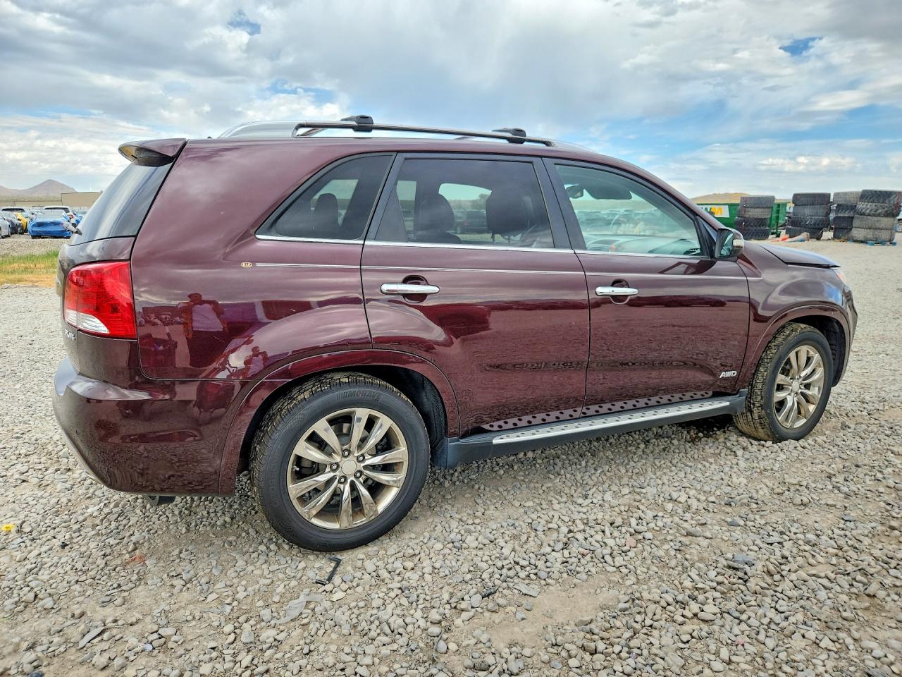 2013 Kia Sorento Sx Burgundy vin: 5XYKWDA21DG333046