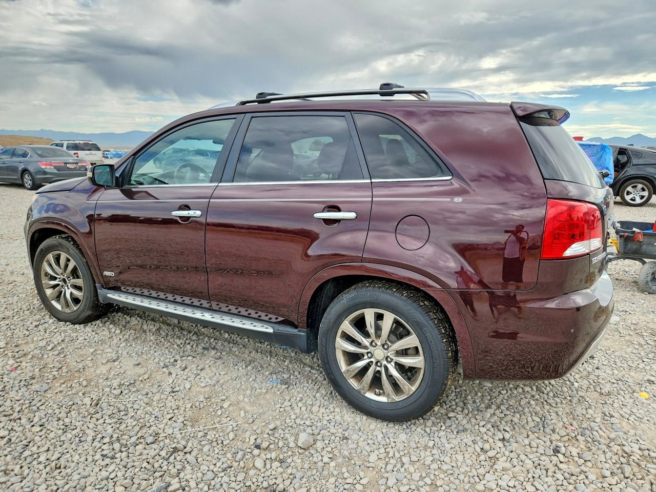 2013 Kia Sorento Sx Burgundy vin: 5XYKWDA21DG333046