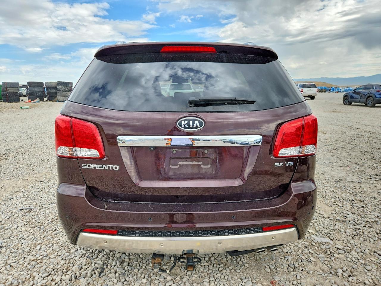 2013 Kia Sorento Sx Burgundy vin: 5XYKWDA21DG333046