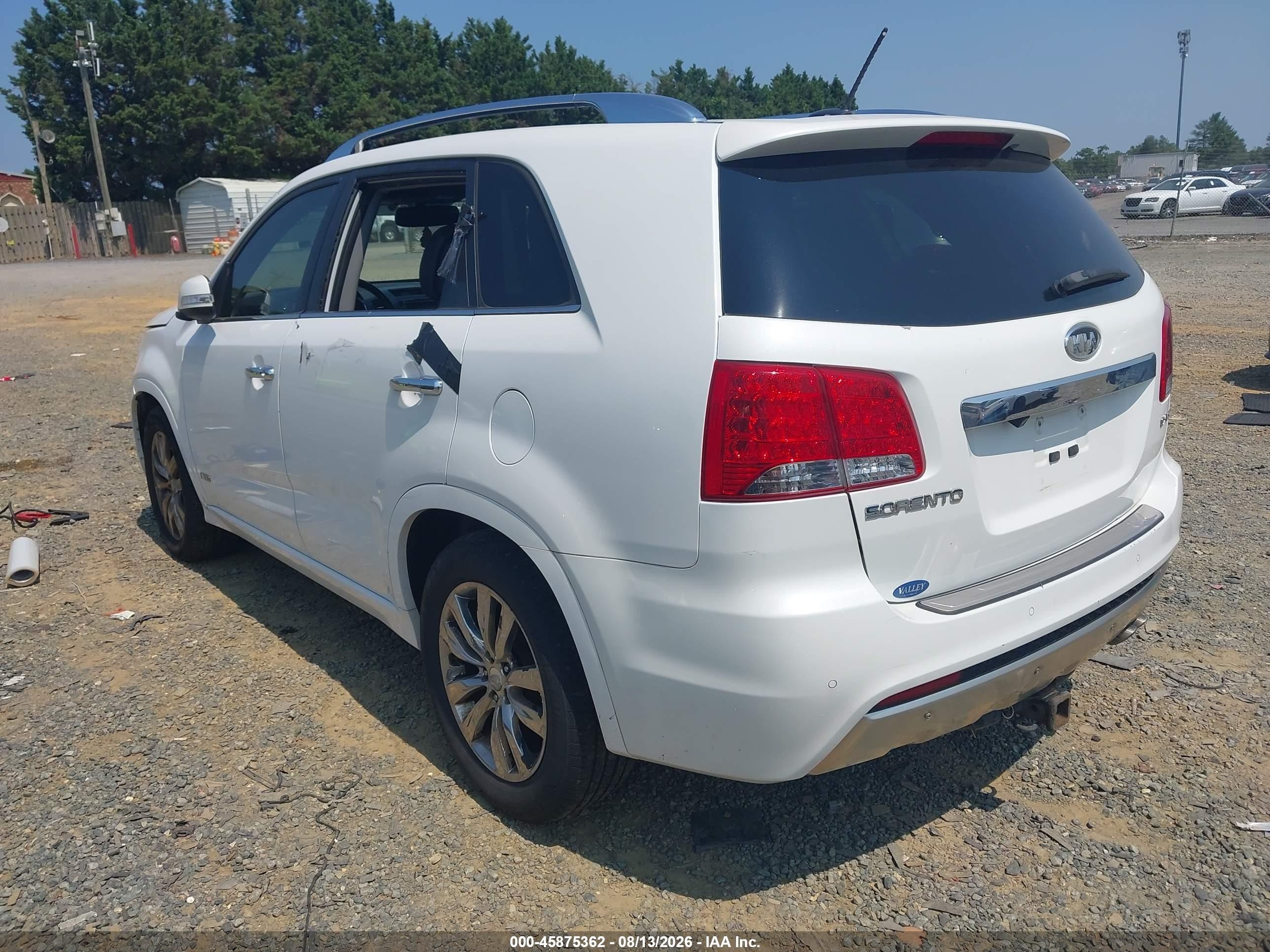 2013 Kia Sorento Sx V6 Белый vin: 5XYKWDA21DG353426