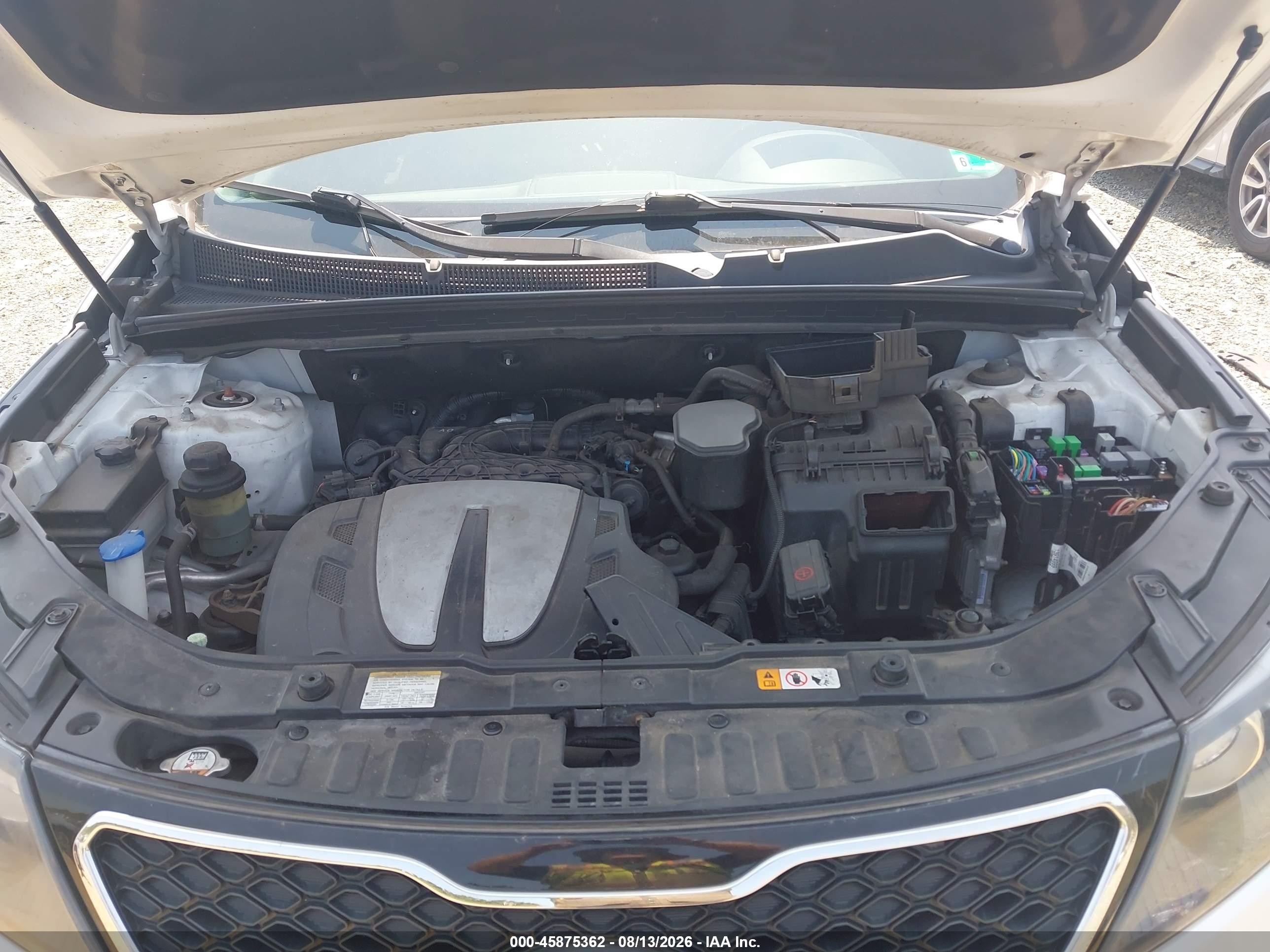 2013 Kia Sorento Sx V6 Белый vin: 5XYKWDA21DG353426