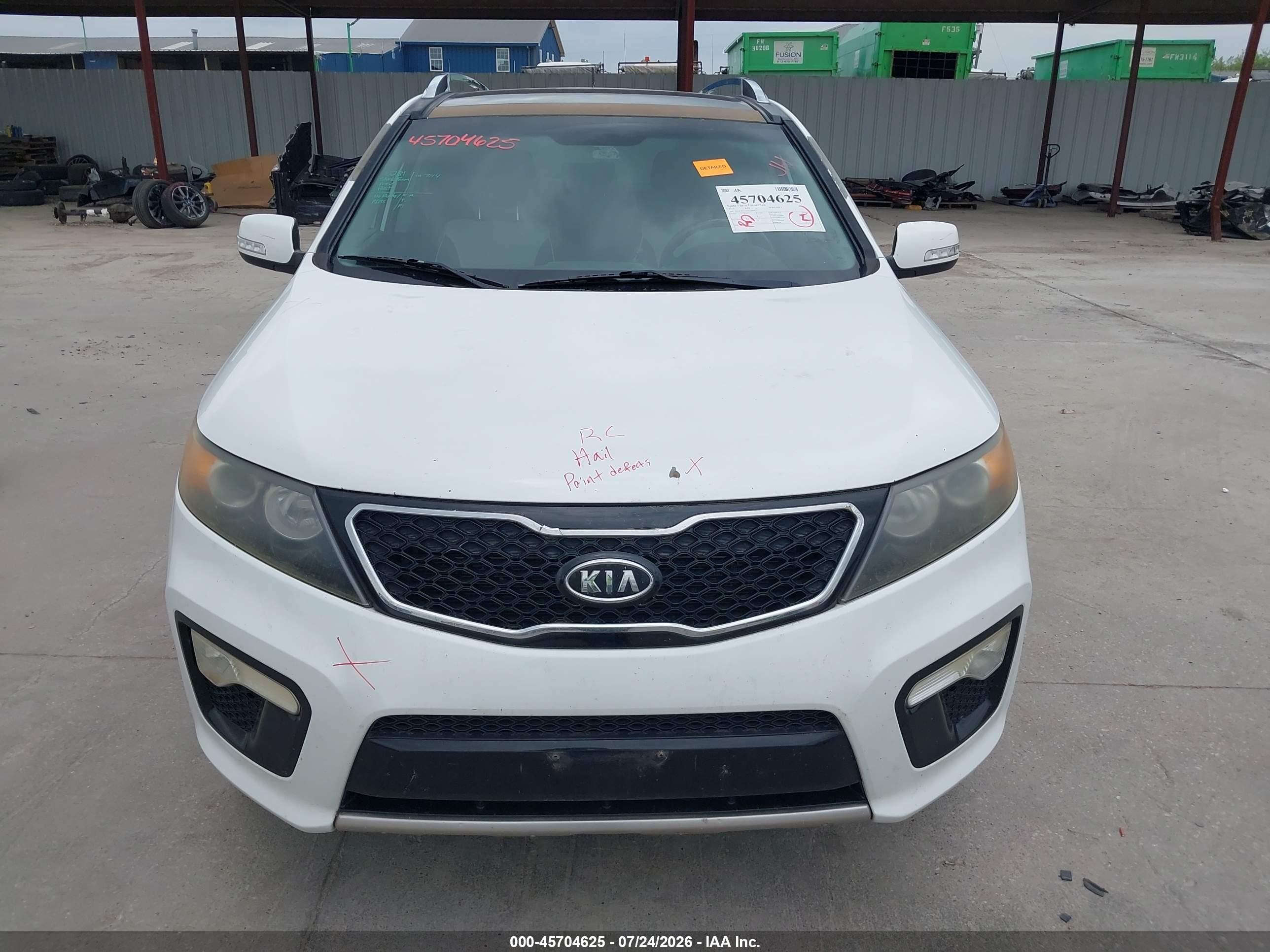 2013 Kia Sorento Sx V6 Белый vin: 5XYKWDA21DG364412