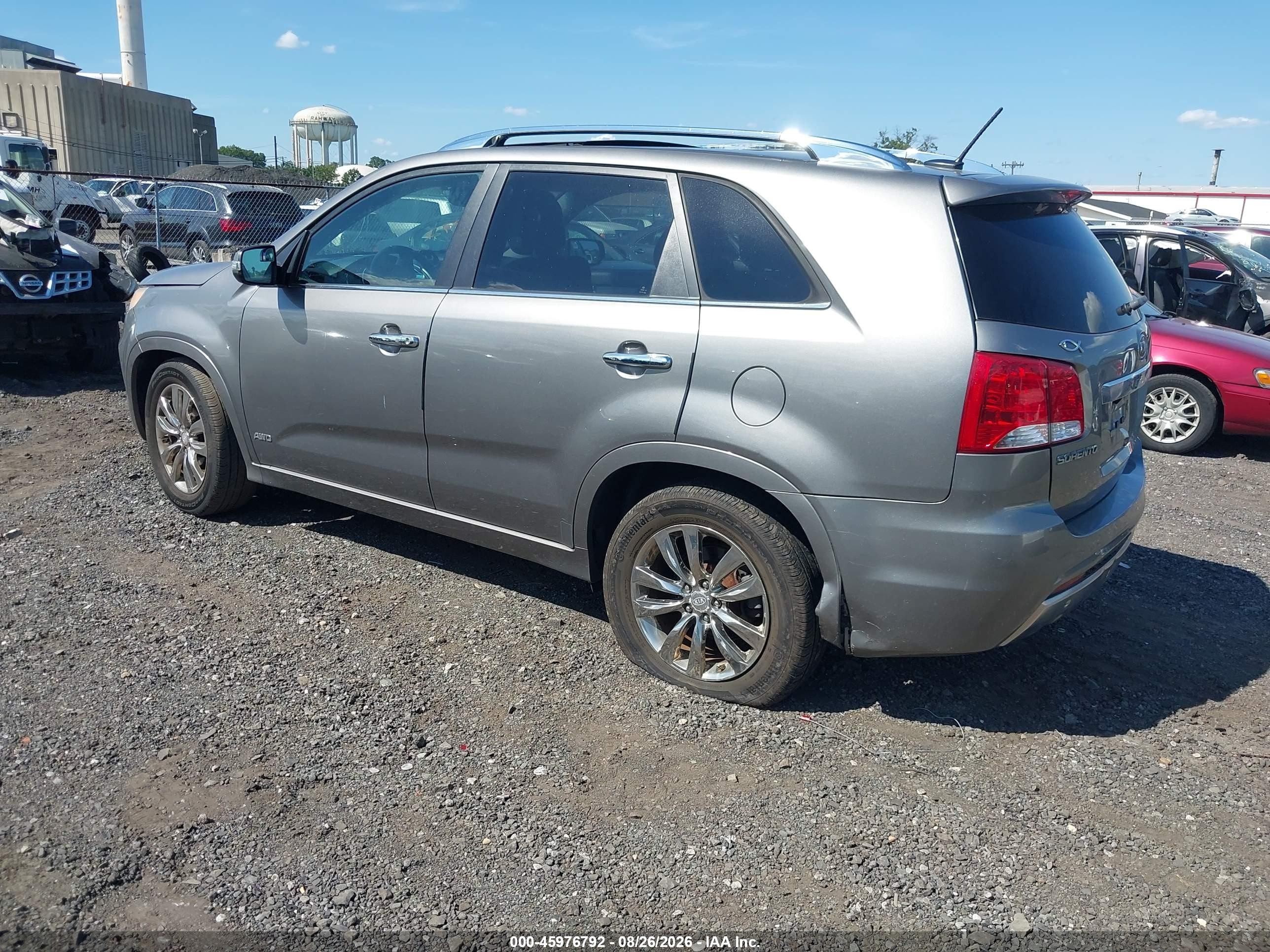 2011 Kia Sorento Sx V6 Gray vin: 5XYKWDA22BG138036