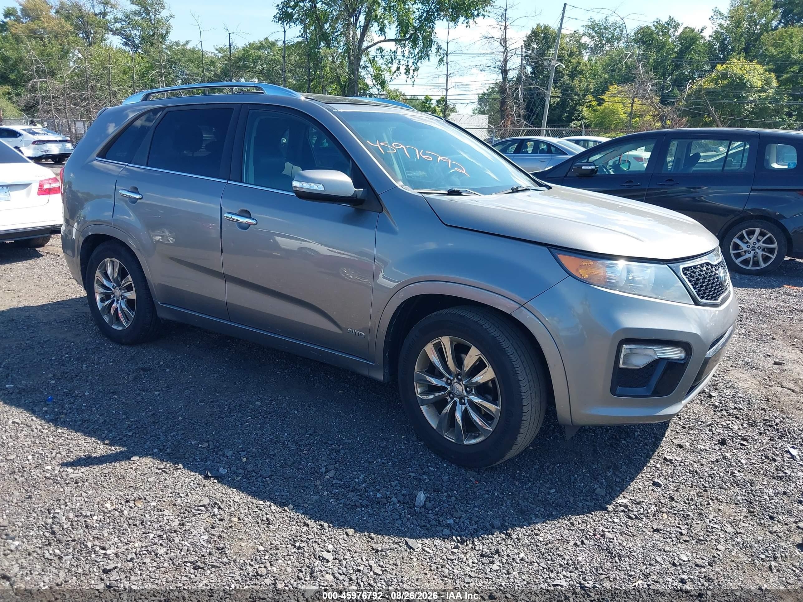 2011 Kia Sorento Sx V6 Gray vin: 5XYKWDA22BG138036