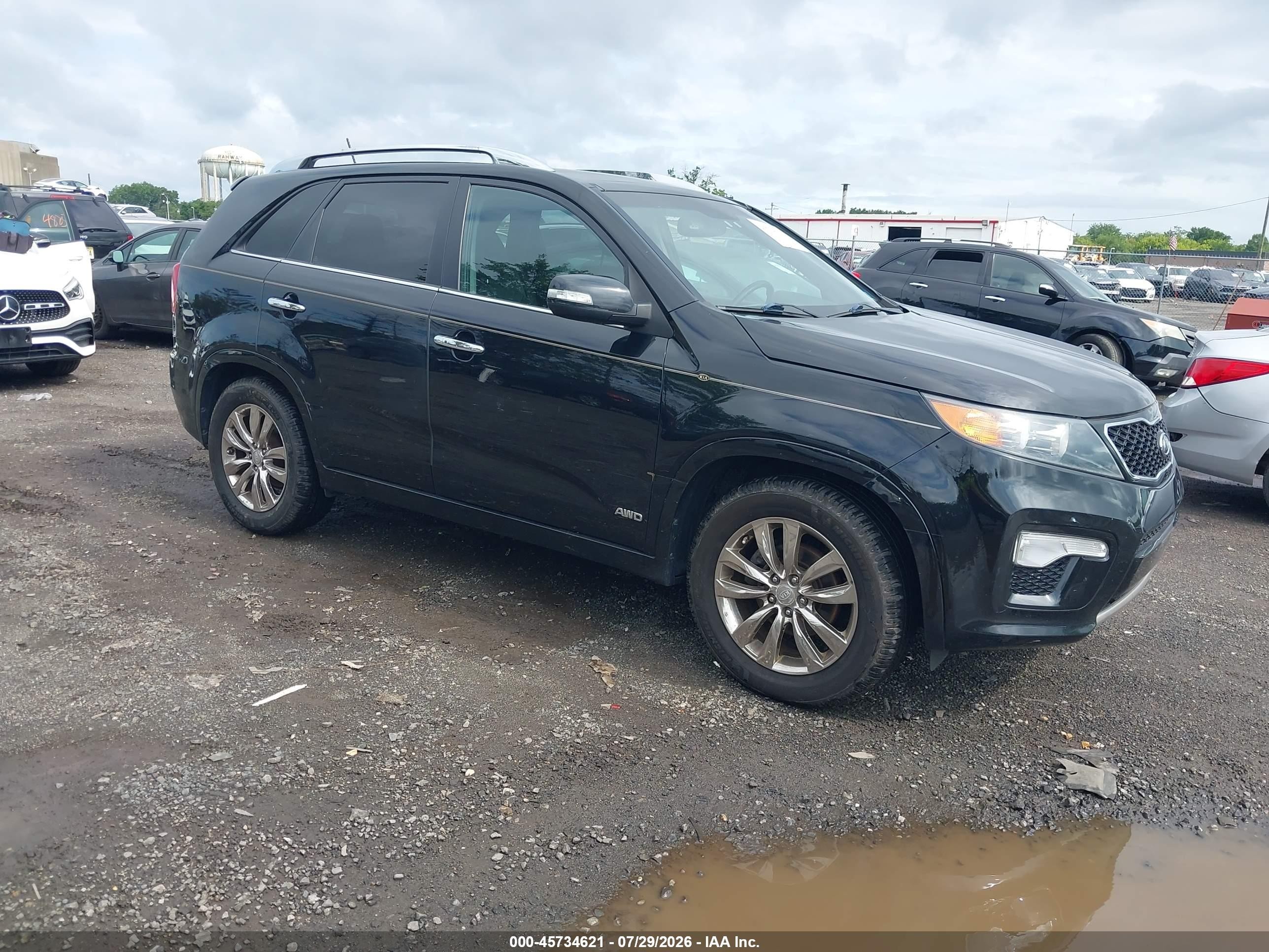 2011 Kia Sorento Sx V6 Black vin: 5XYKWDA22BG148100
