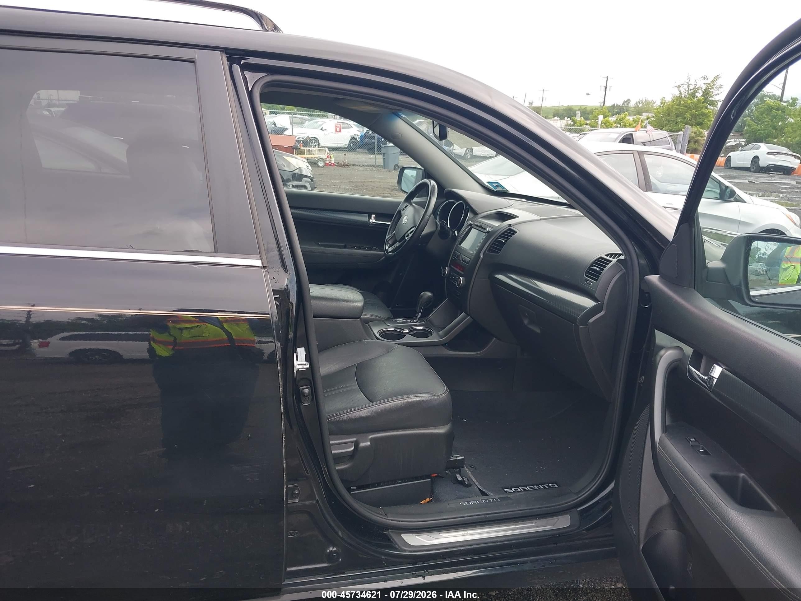 2011 Kia Sorento Sx V6 Black vin: 5XYKWDA22BG148100