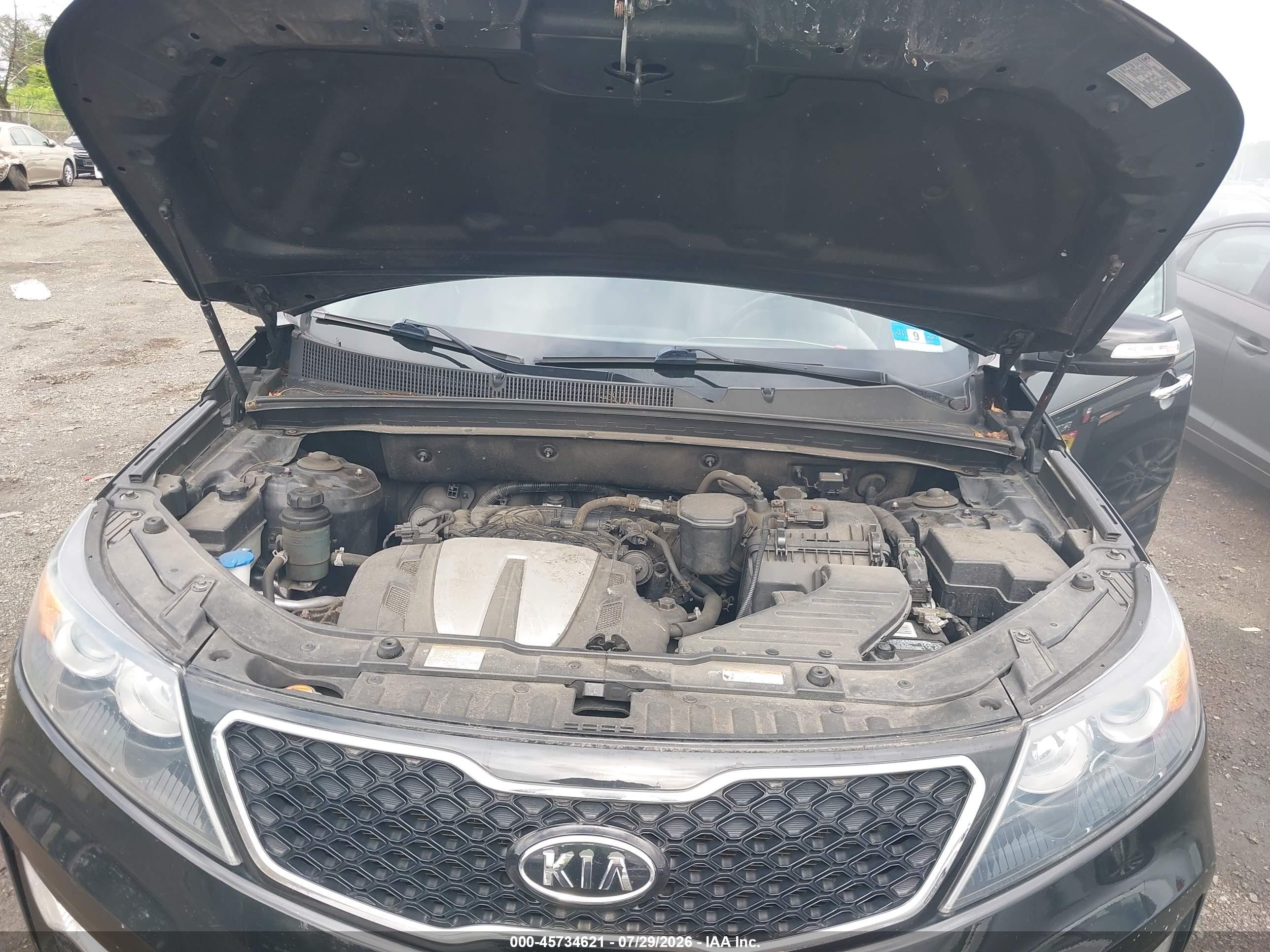 2011 Kia Sorento Sx V6 Black vin: 5XYKWDA22BG148100