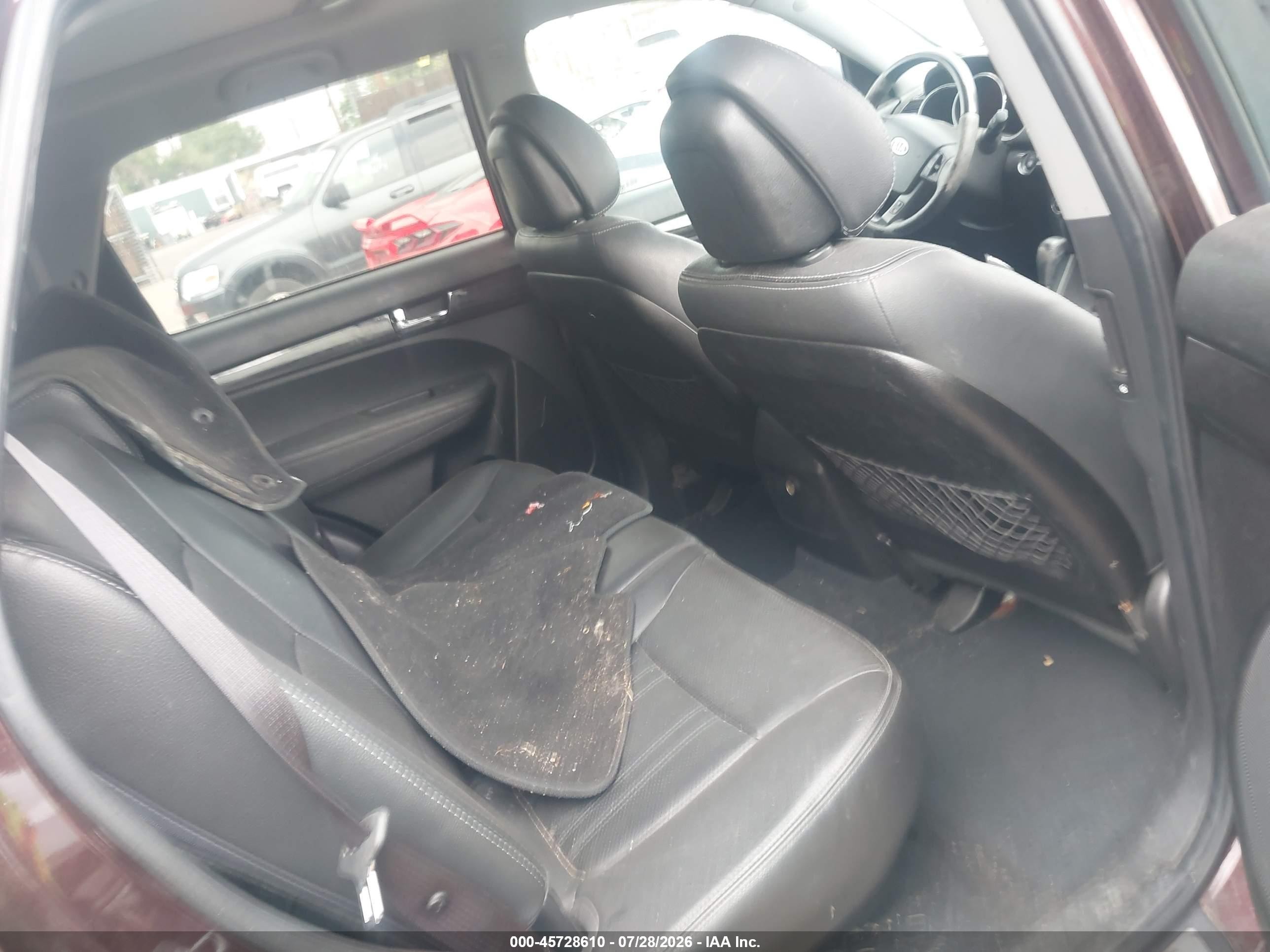 2012 Kia Sorento Sx V6 Burgundy vin: 5XYKWDA22CG219197