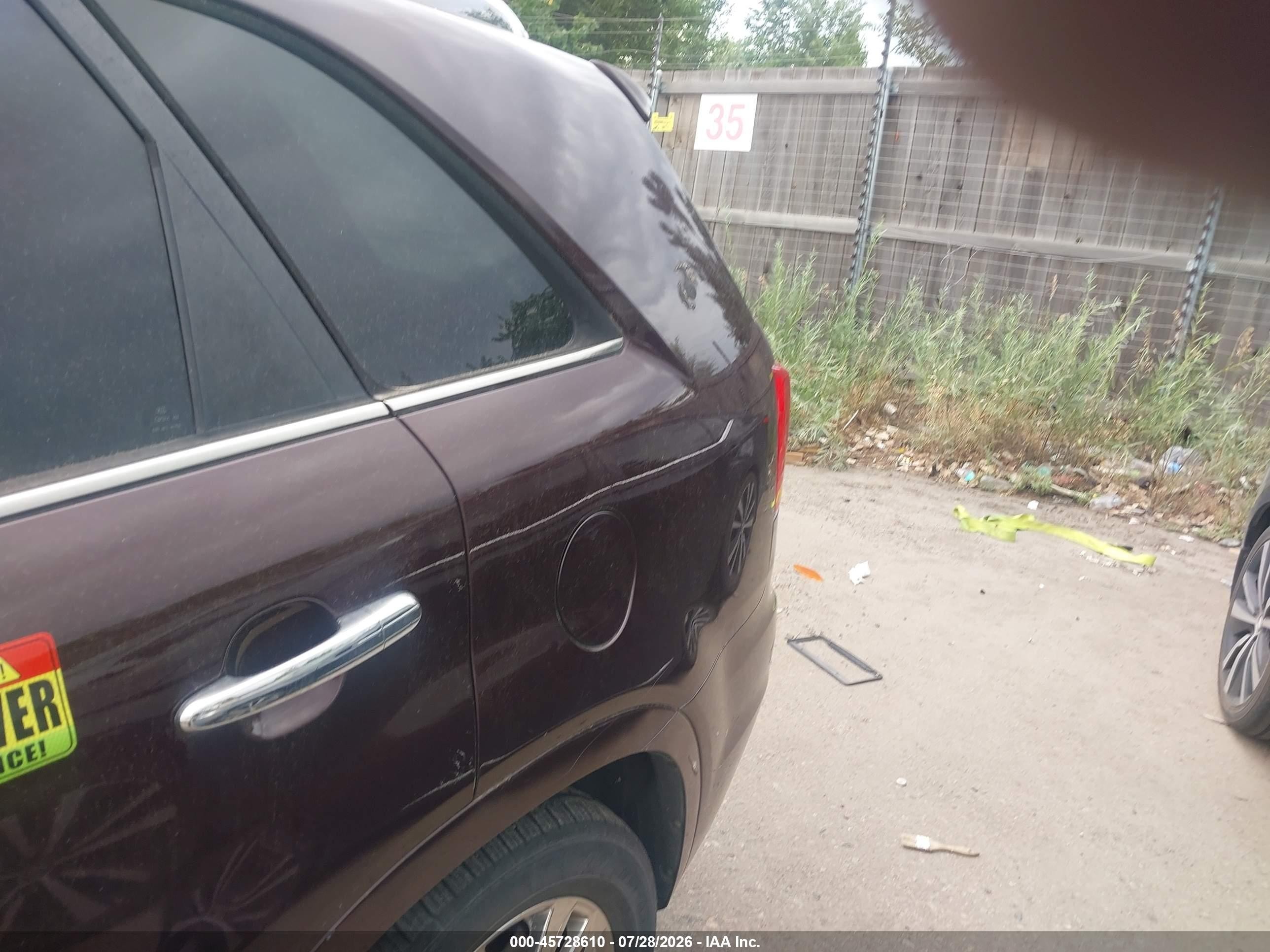 2012 Kia Sorento Sx V6 Burgundy vin: 5XYKWDA22CG219197