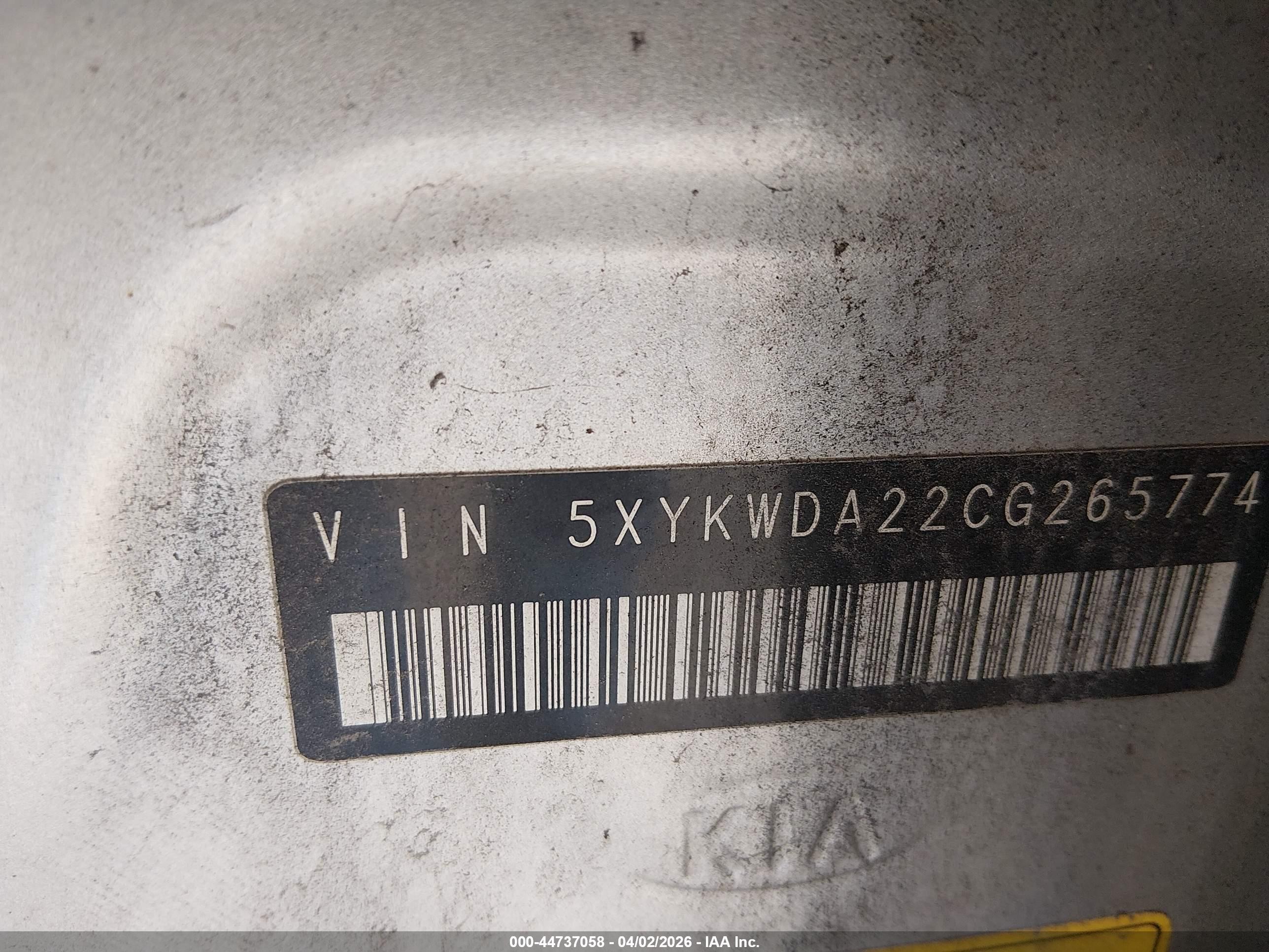 2012 Kia Sorento Sx V6 Silver vin: 5XYKWDA22CG265774