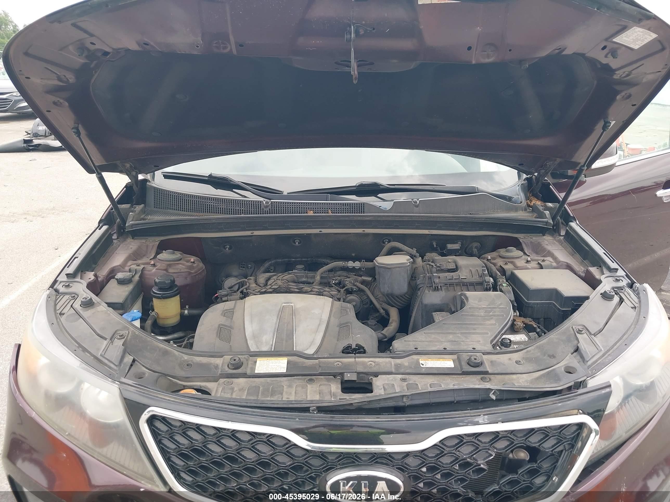 2013 Kia Sorento Sx V6 Maroon vin: 5XYKWDA22DG339518