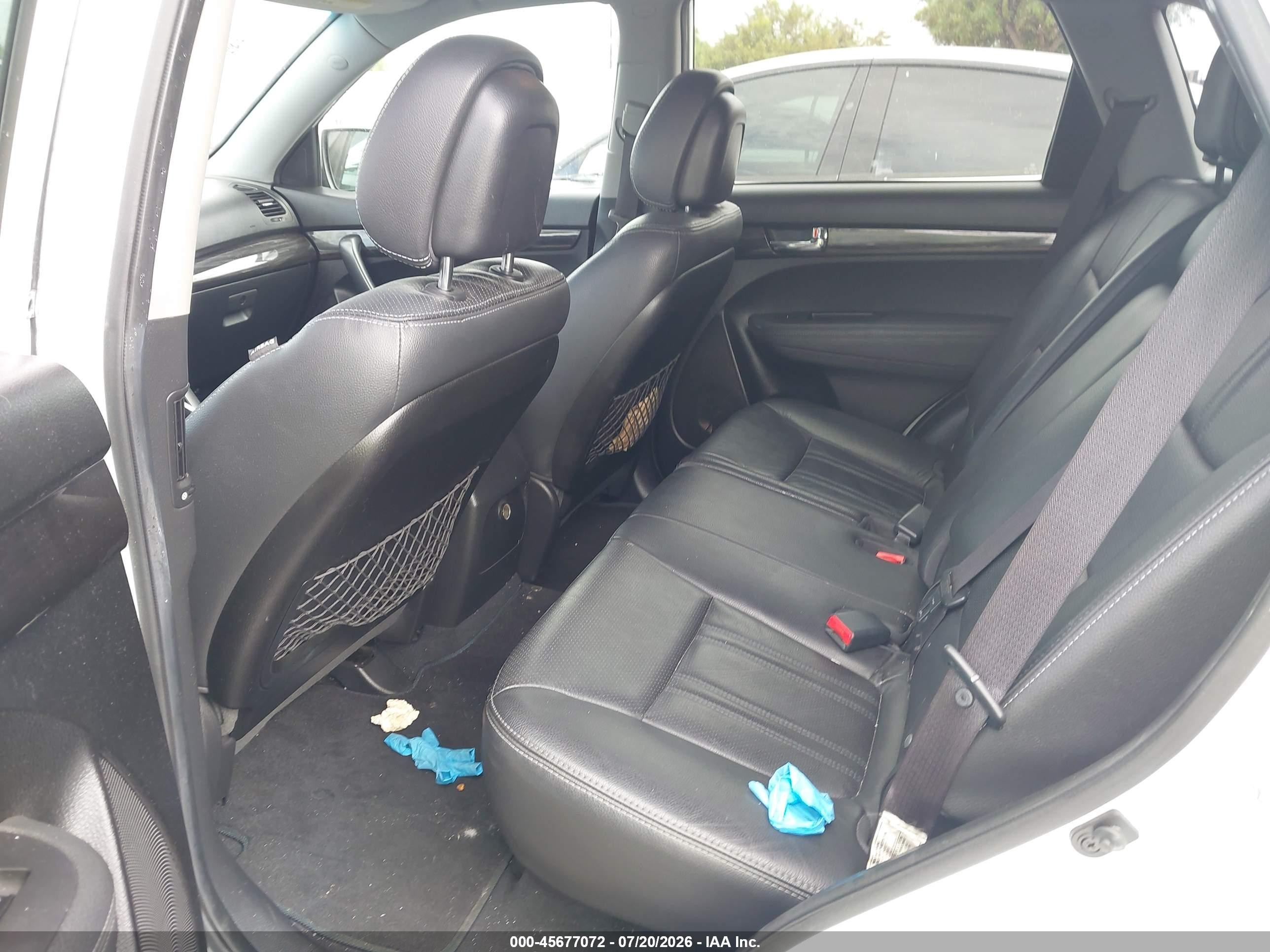 2013 Kia Sorento Sx V6 White vin: 5XYKWDA22DG364287