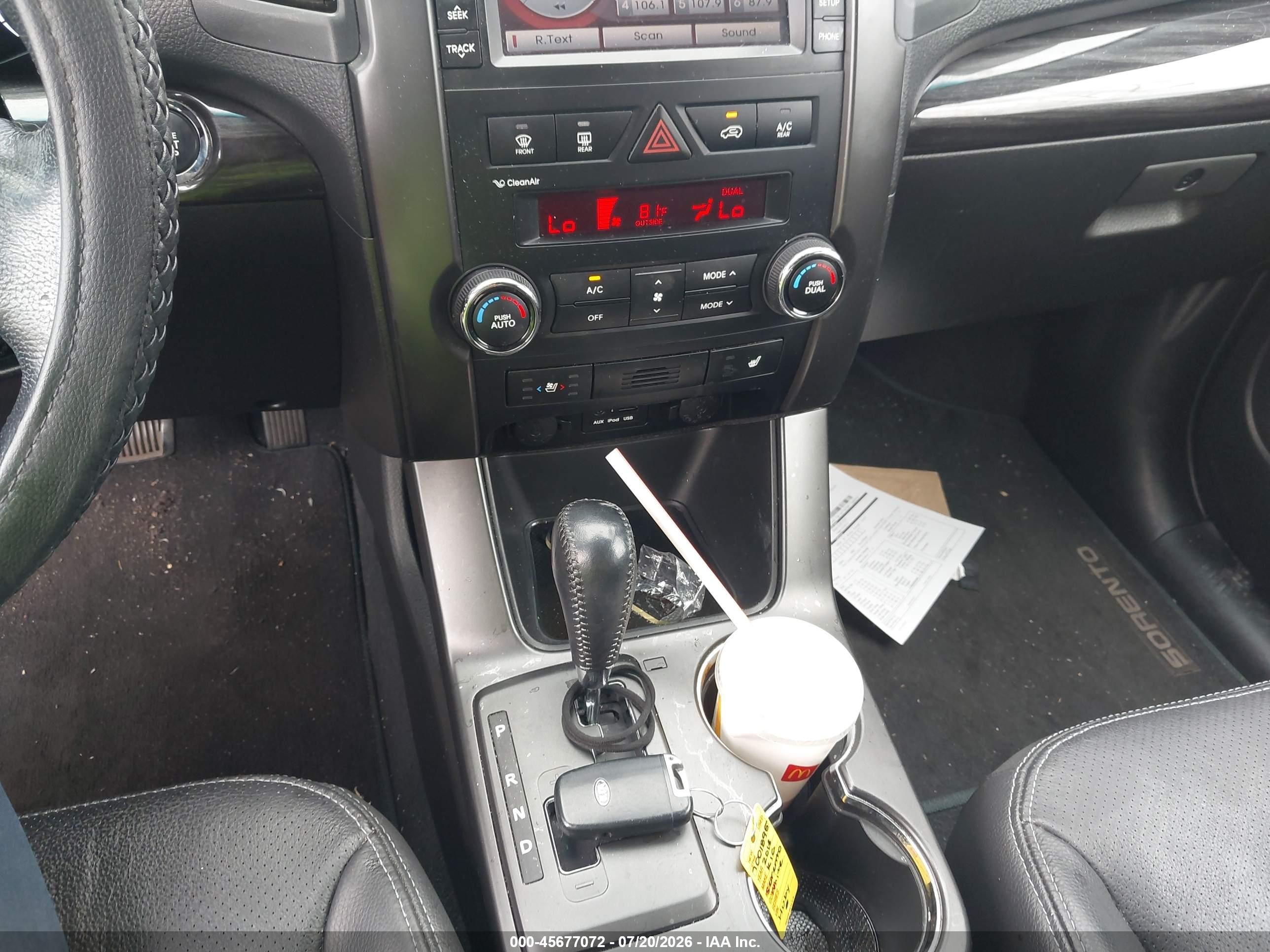 2013 Kia Sorento Sx V6 White vin: 5XYKWDA22DG364287