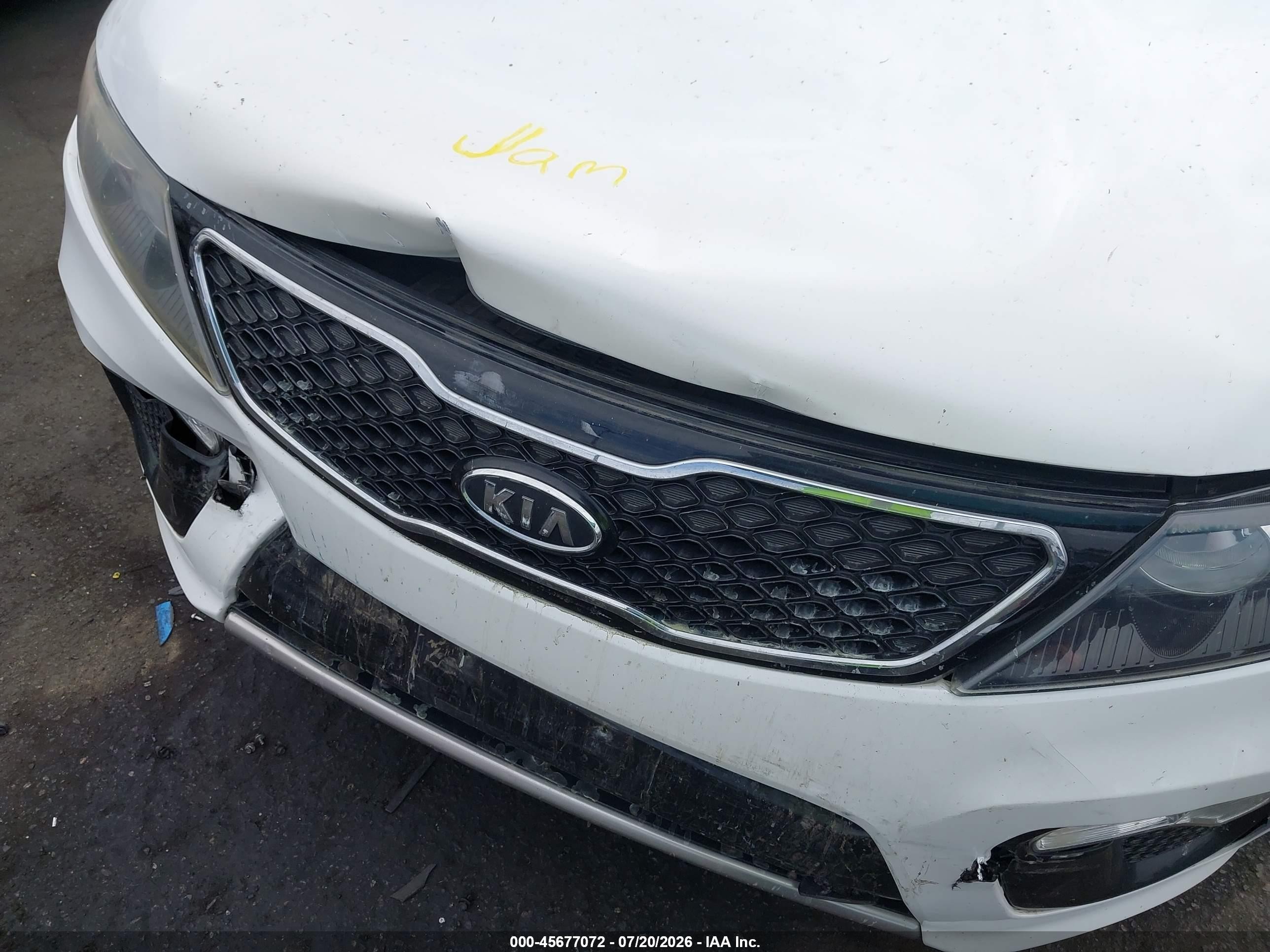 2013 Kia Sorento Sx V6 White vin: 5XYKWDA22DG364287