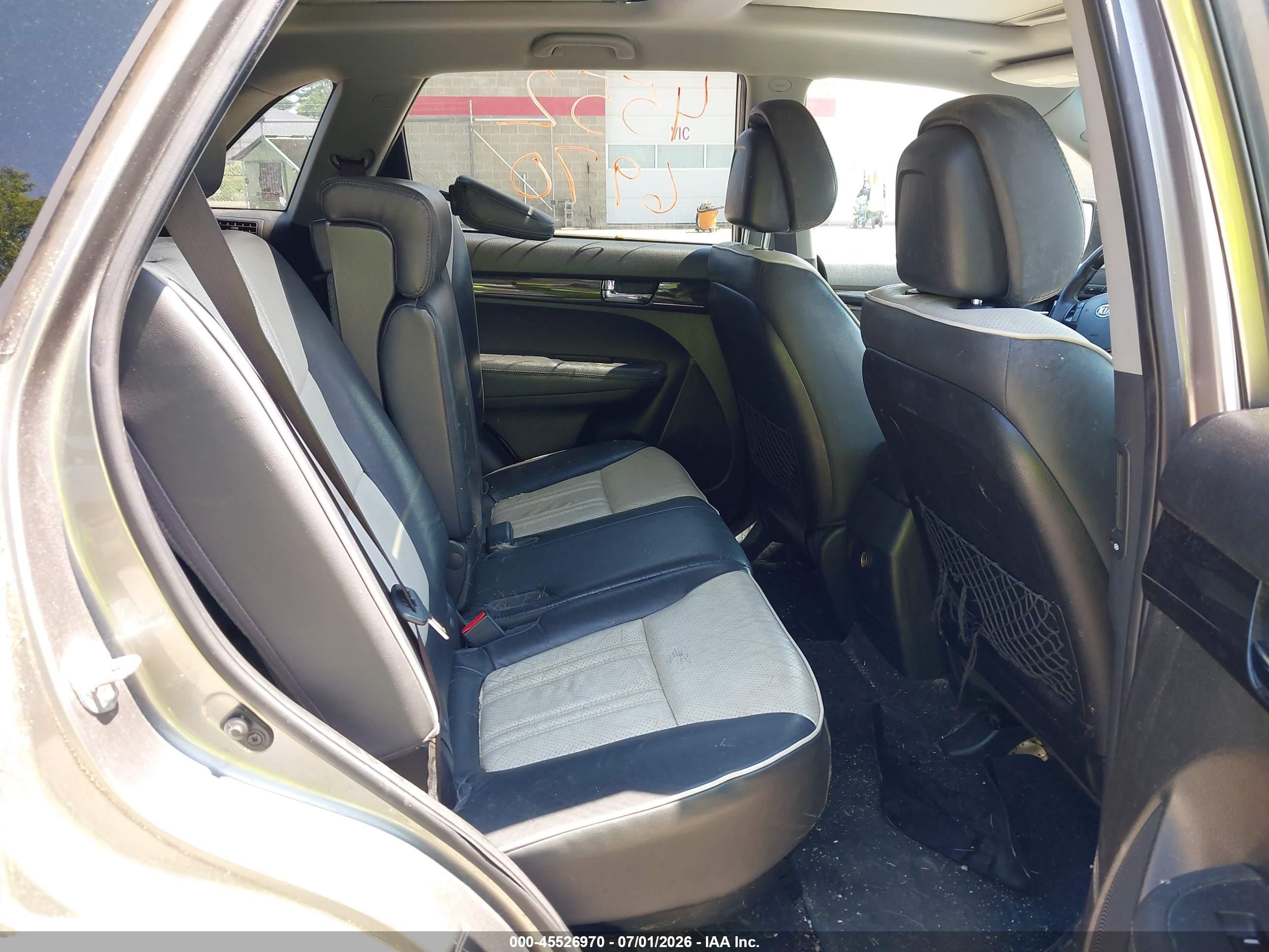 2013 Kia Sorento Sx V6 Gray vin: 5XYKWDA22DG383583