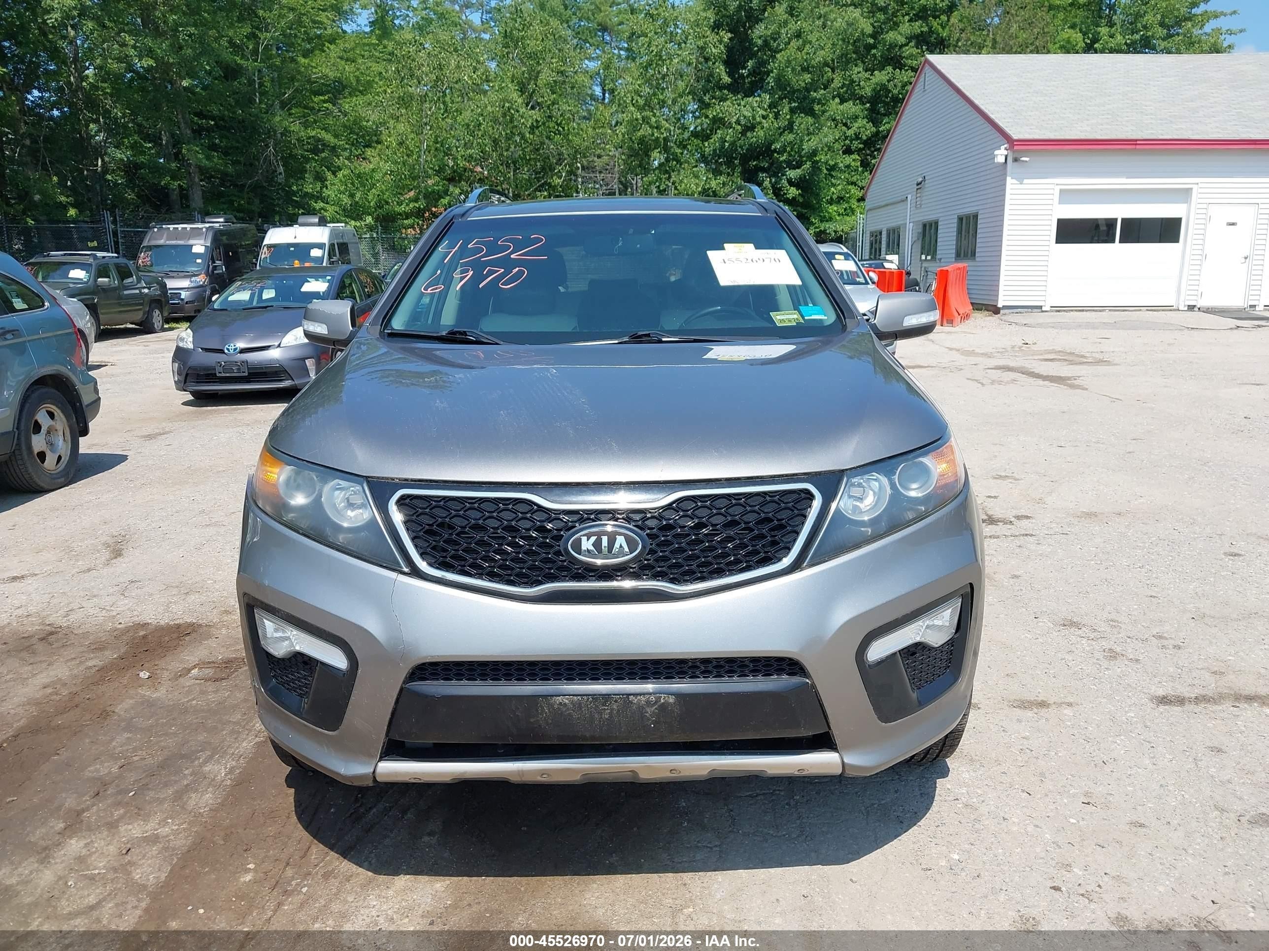 2013 Kia Sorento Sx V6 Gray vin: 5XYKWDA22DG383583