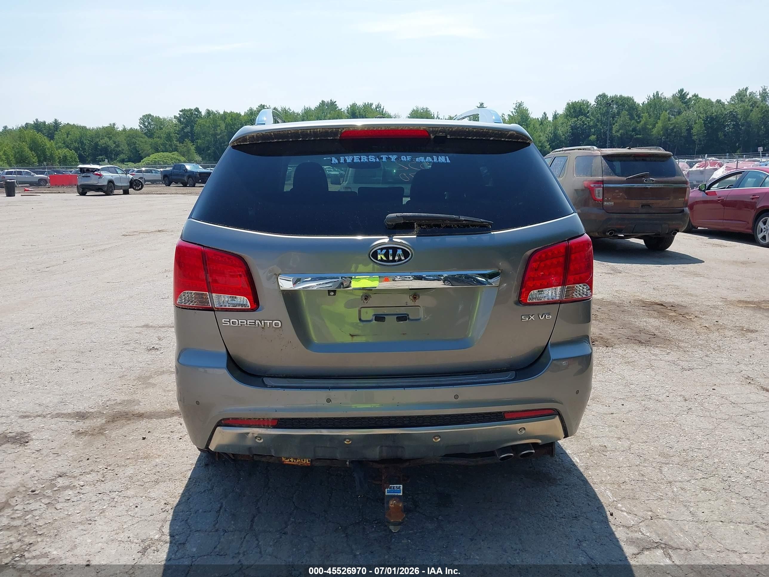 2013 Kia Sorento Sx V6 Gray vin: 5XYKWDA22DG383583