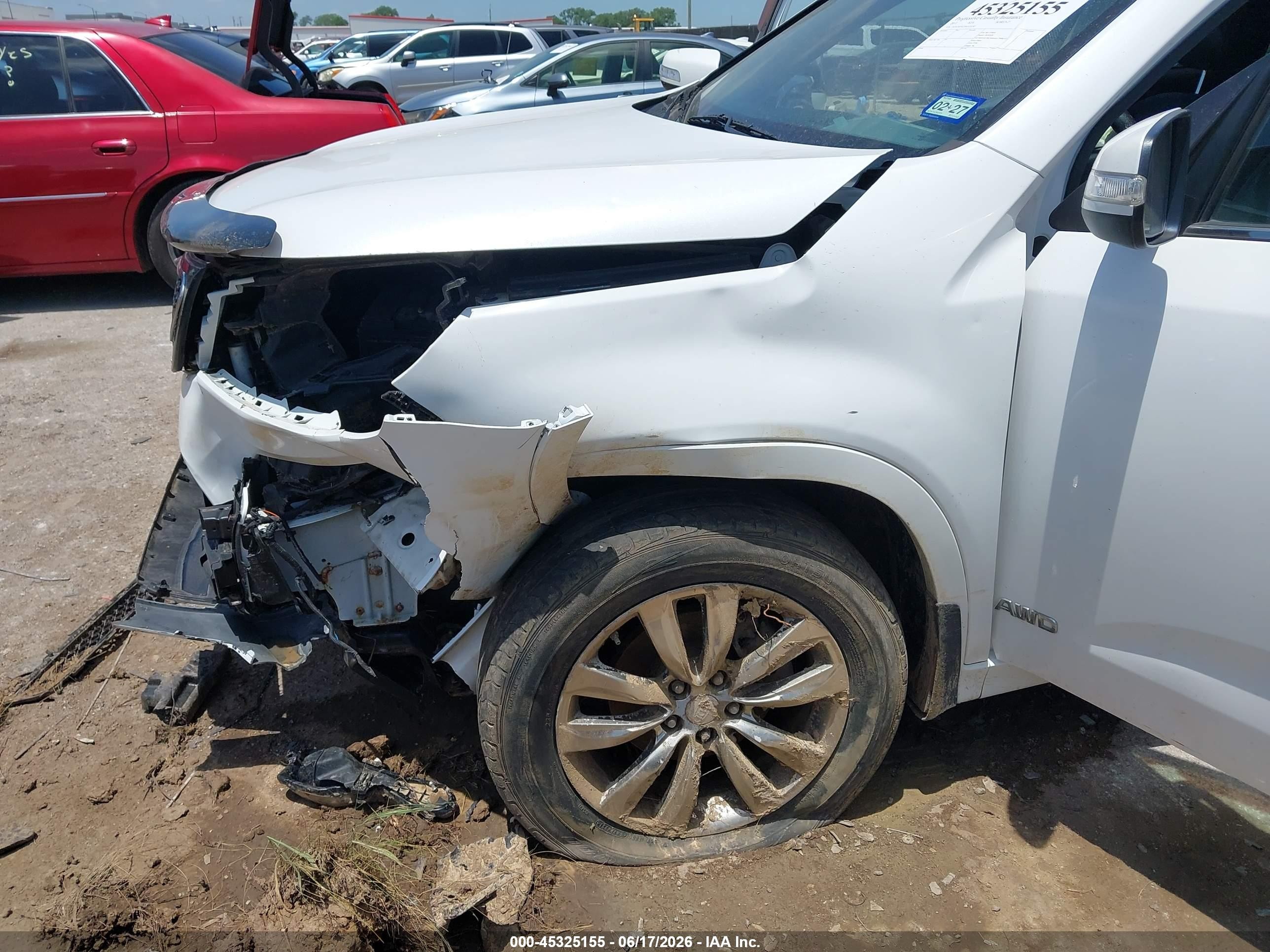 2011 Kia Sorento Sx V6 White vin: 5XYKWDA23BG121245