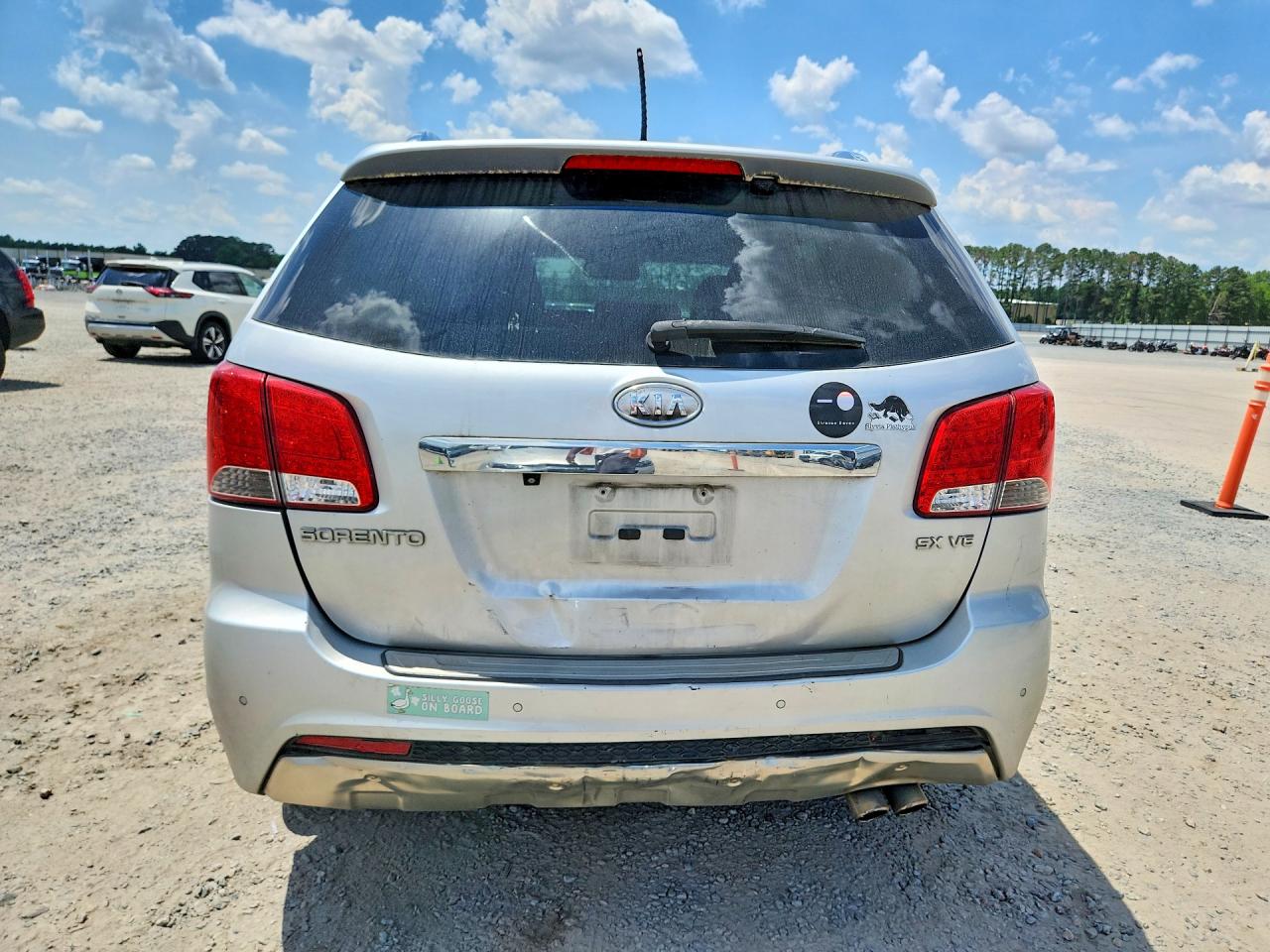 2012 Kia Sorento Sx Silver vin: 5XYKWDA23CG195525