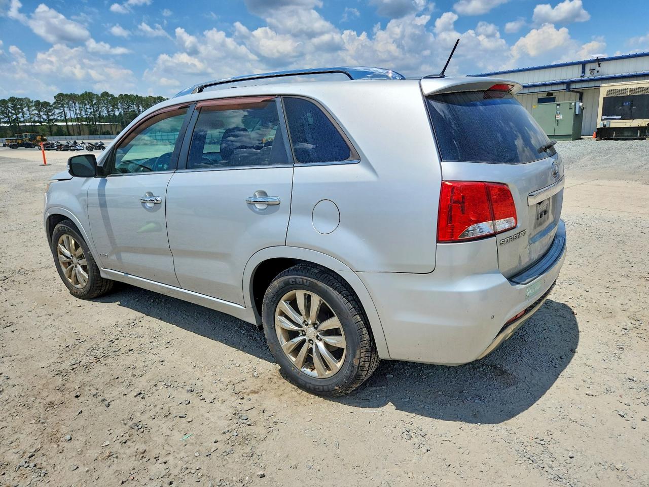 2012 Kia Sorento Sx Silver vin: 5XYKWDA23CG195525