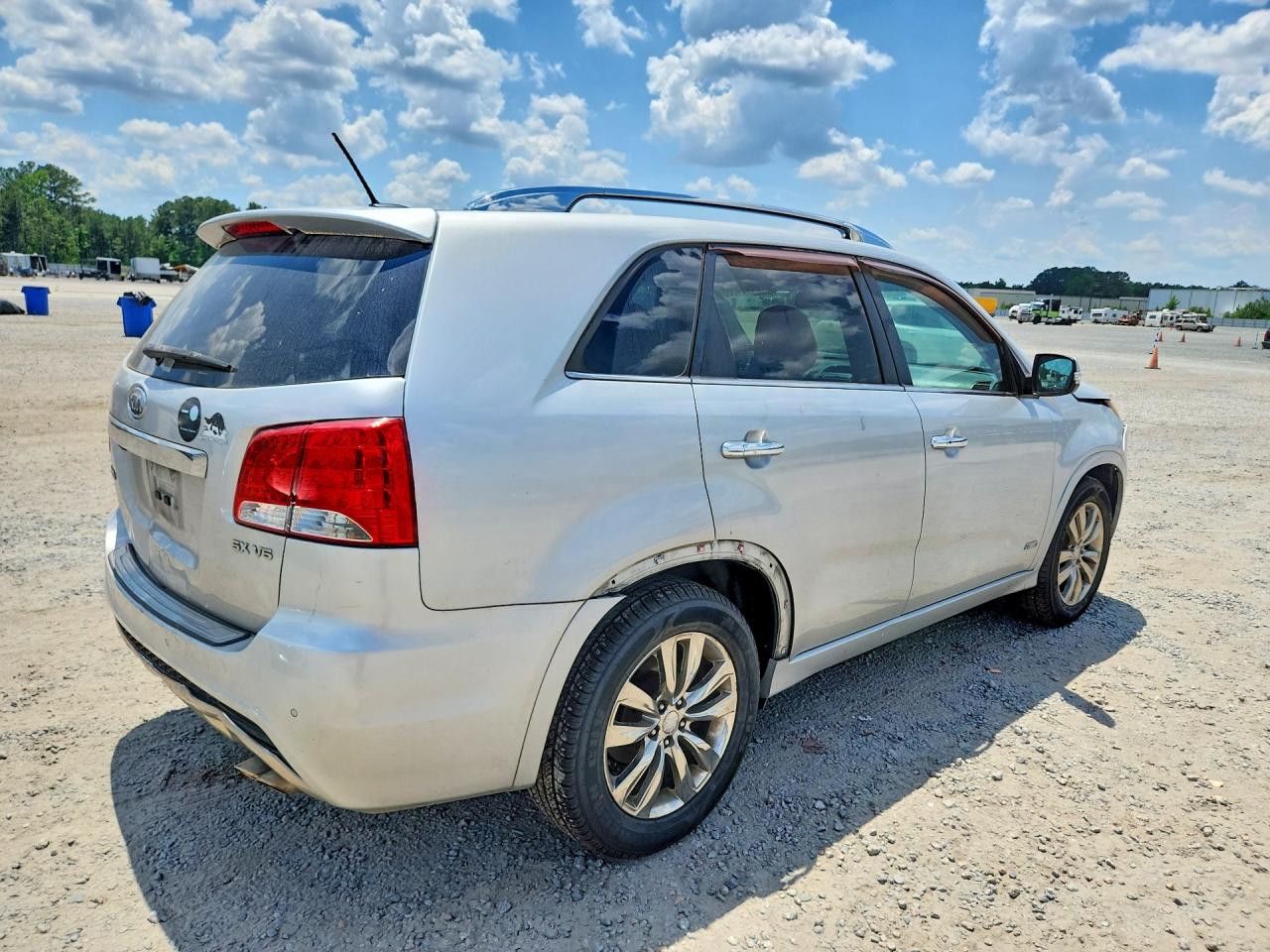 2012 Kia Sorento Sx Silver vin: 5XYKWDA23CG195525