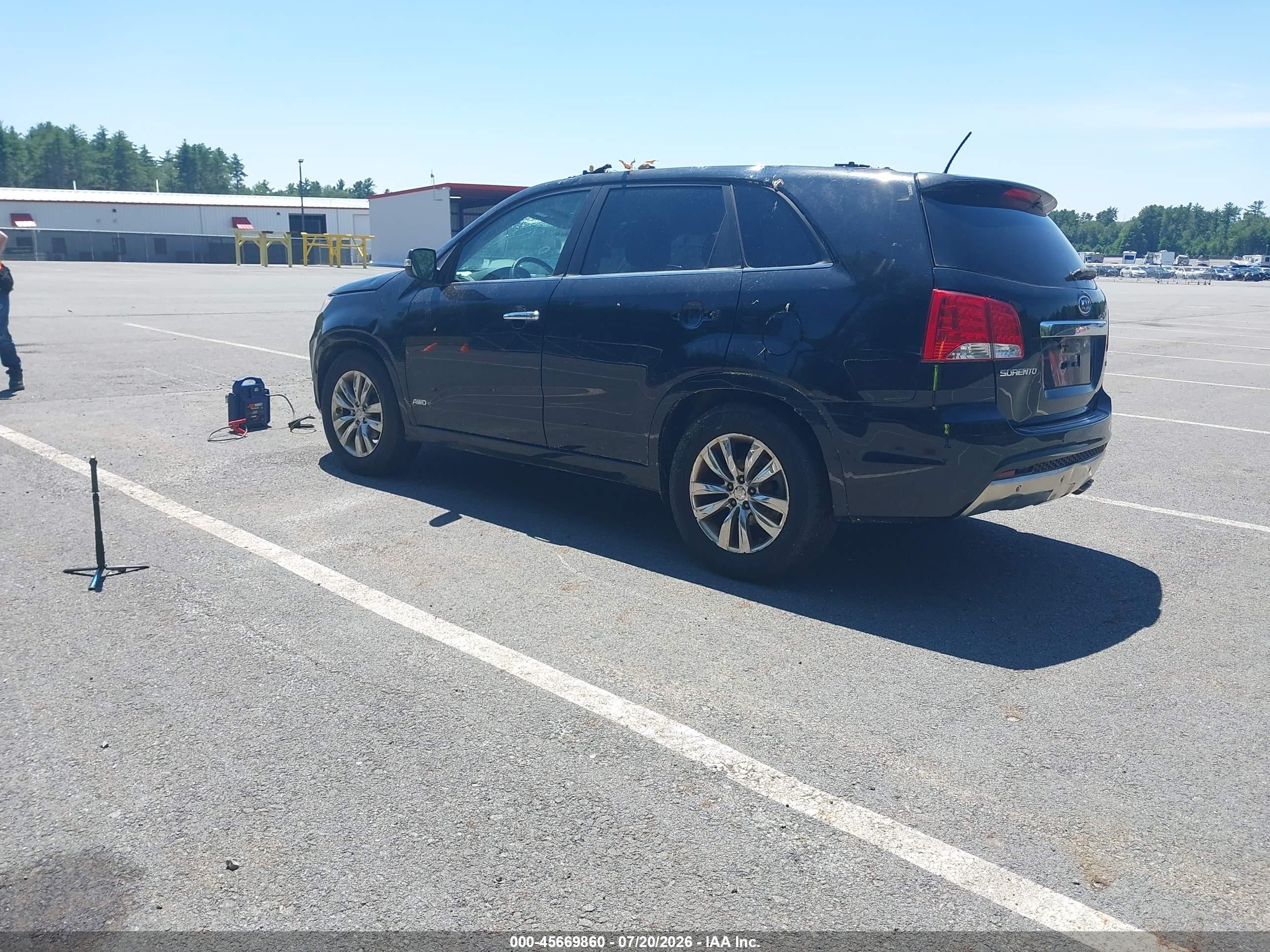 2012 Kia Sorento Sx V6 Black vin: 5XYKWDA23CG302315