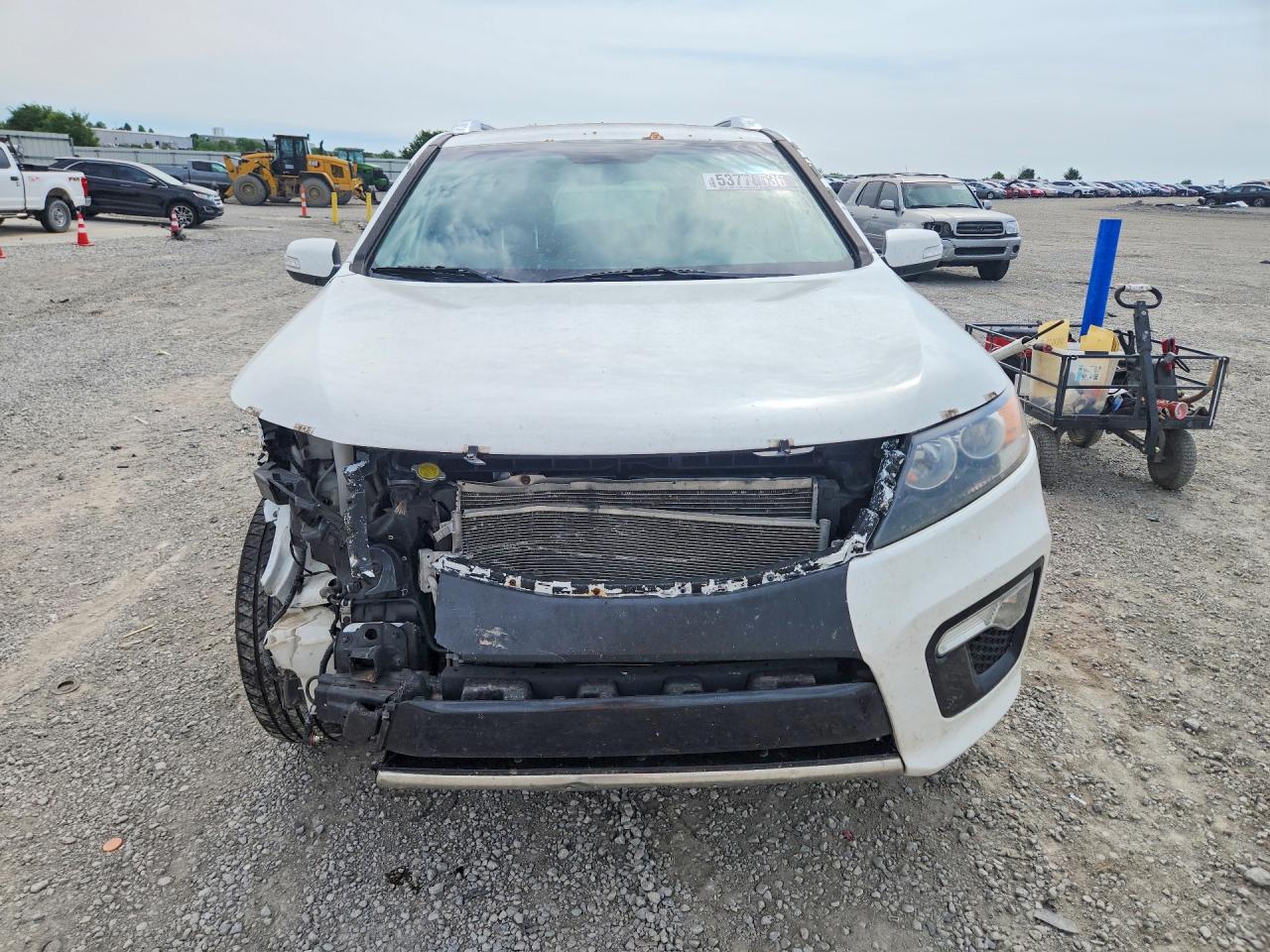 2013 Kia Sorento Sx White vin: 5XYKWDA23DG389263