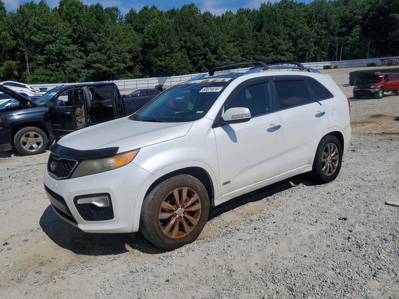 2012 Kia Sorento Sx White vin: 5XYKWDA24CG237913