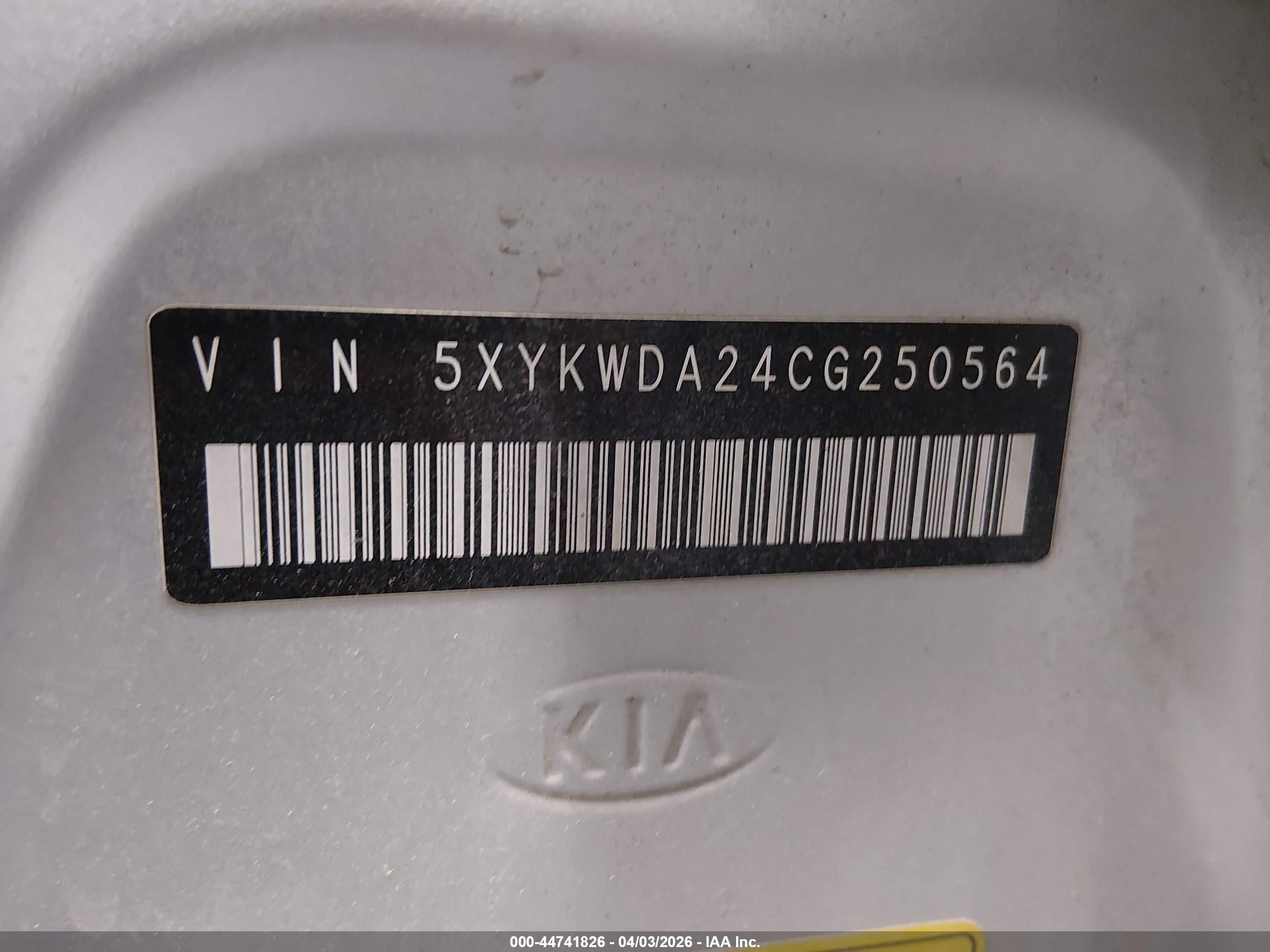2012 Kia Sorento Sx V6 Silver vin: 5XYKWDA24CG250564