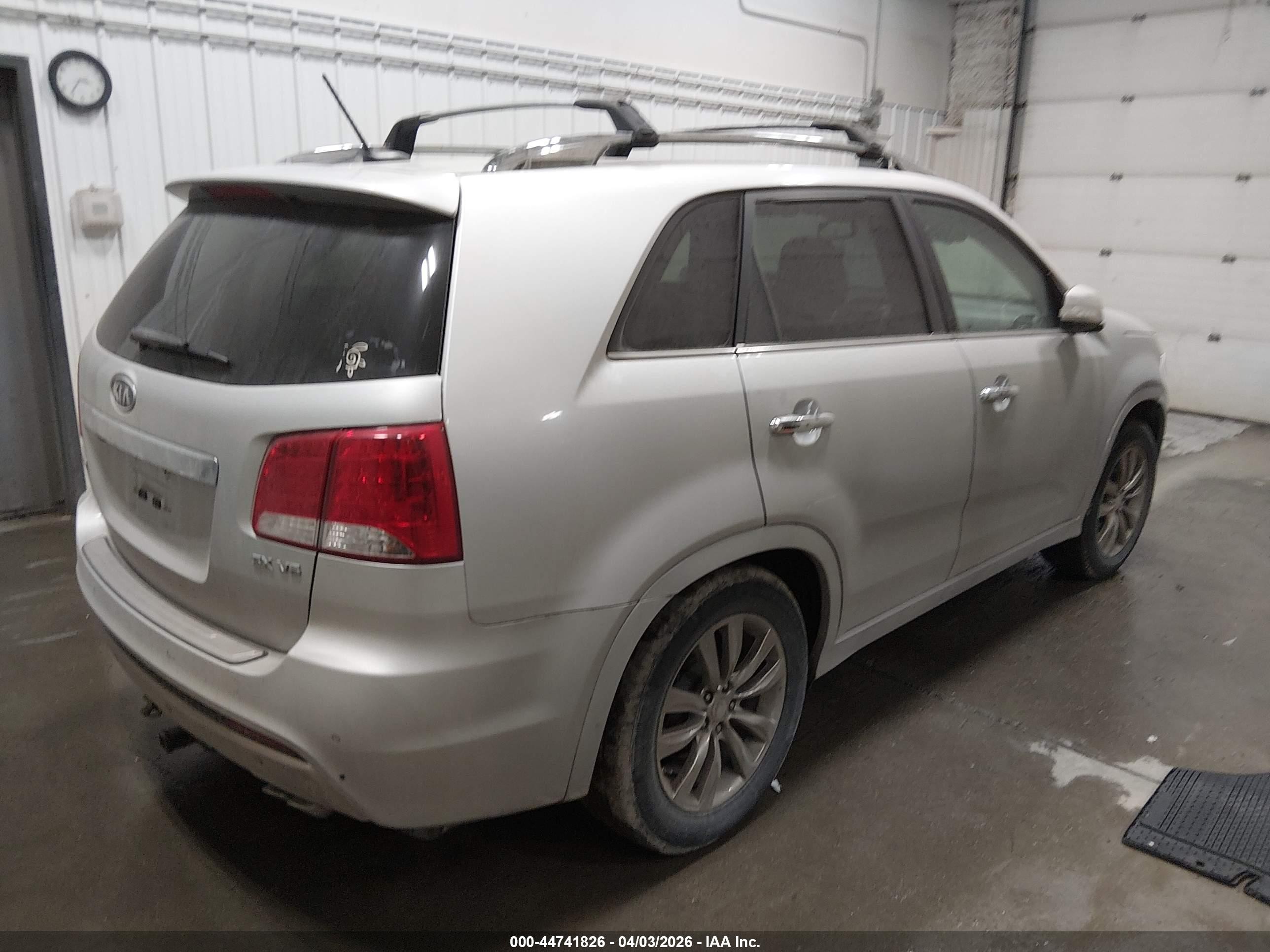 2012 Kia Sorento Sx V6 Silver vin: 5XYKWDA24CG250564