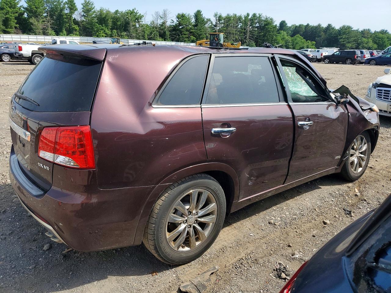 2012 Kia Sorento Sx Burgundy vin: 5XYKWDA24CG251617