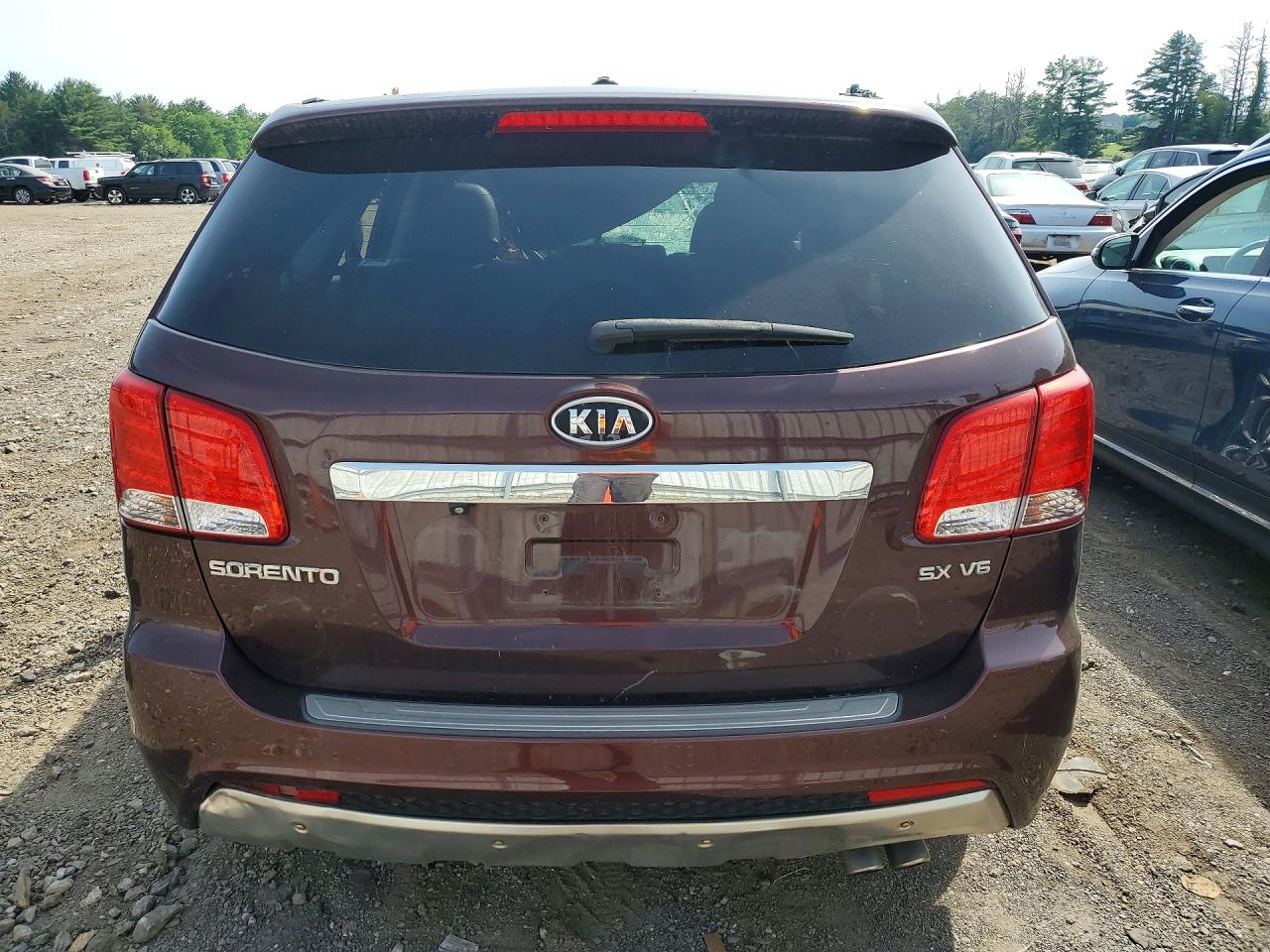 2012 Kia Sorento Sx Burgundy vin: 5XYKWDA24CG251617