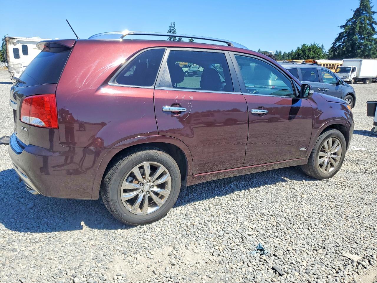 2013 Kia Sorento Sx Maroon vin: 5XYKWDA24DG359432