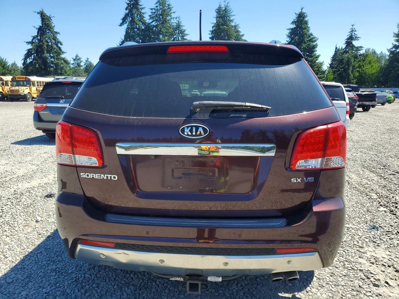 2013 Kia Sorento Sx Maroon vin: 5XYKWDA24DG359432