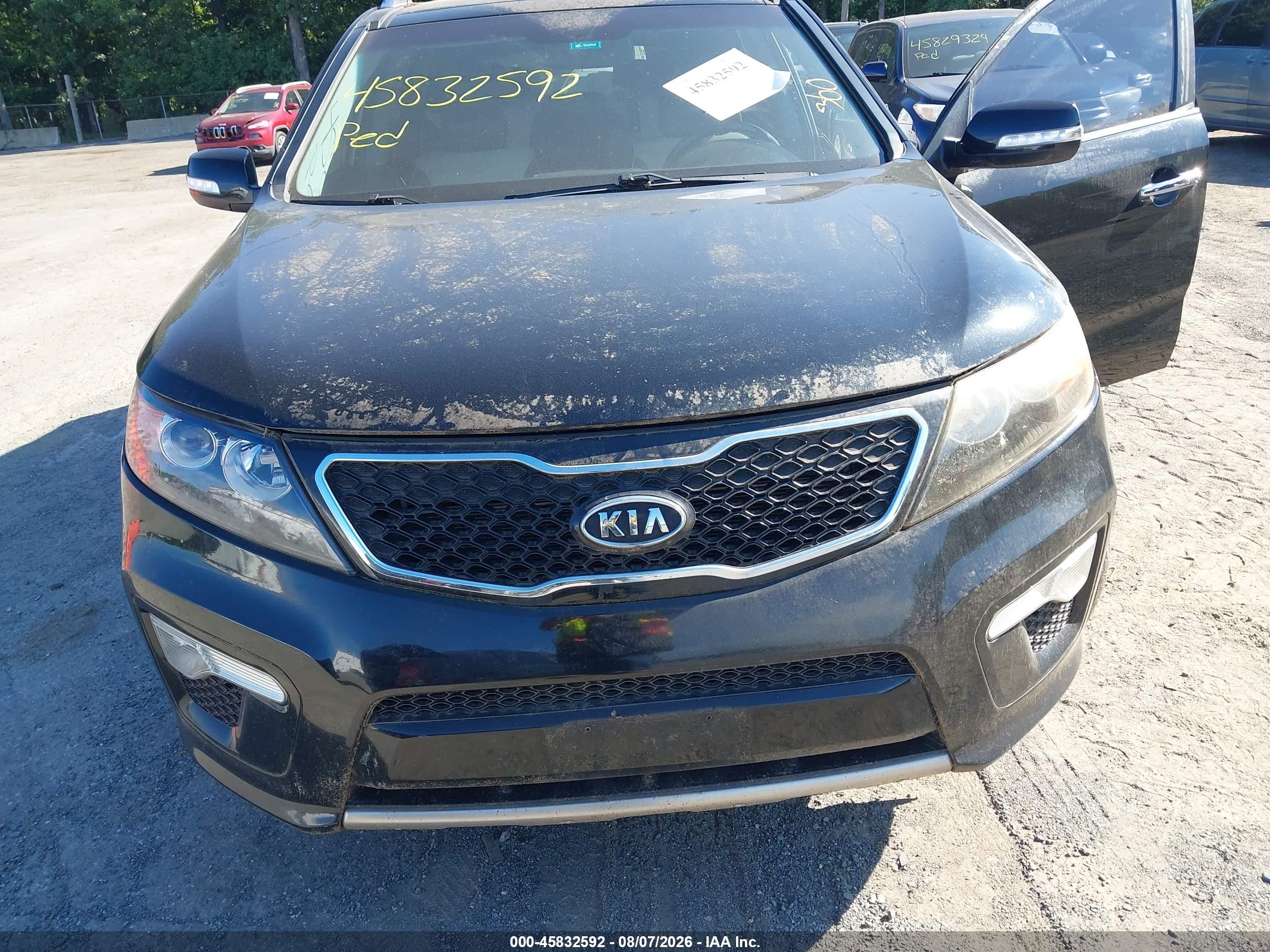 2012 Kia Sorento Sx V6 Black vin: 5XYKWDA25CG263369