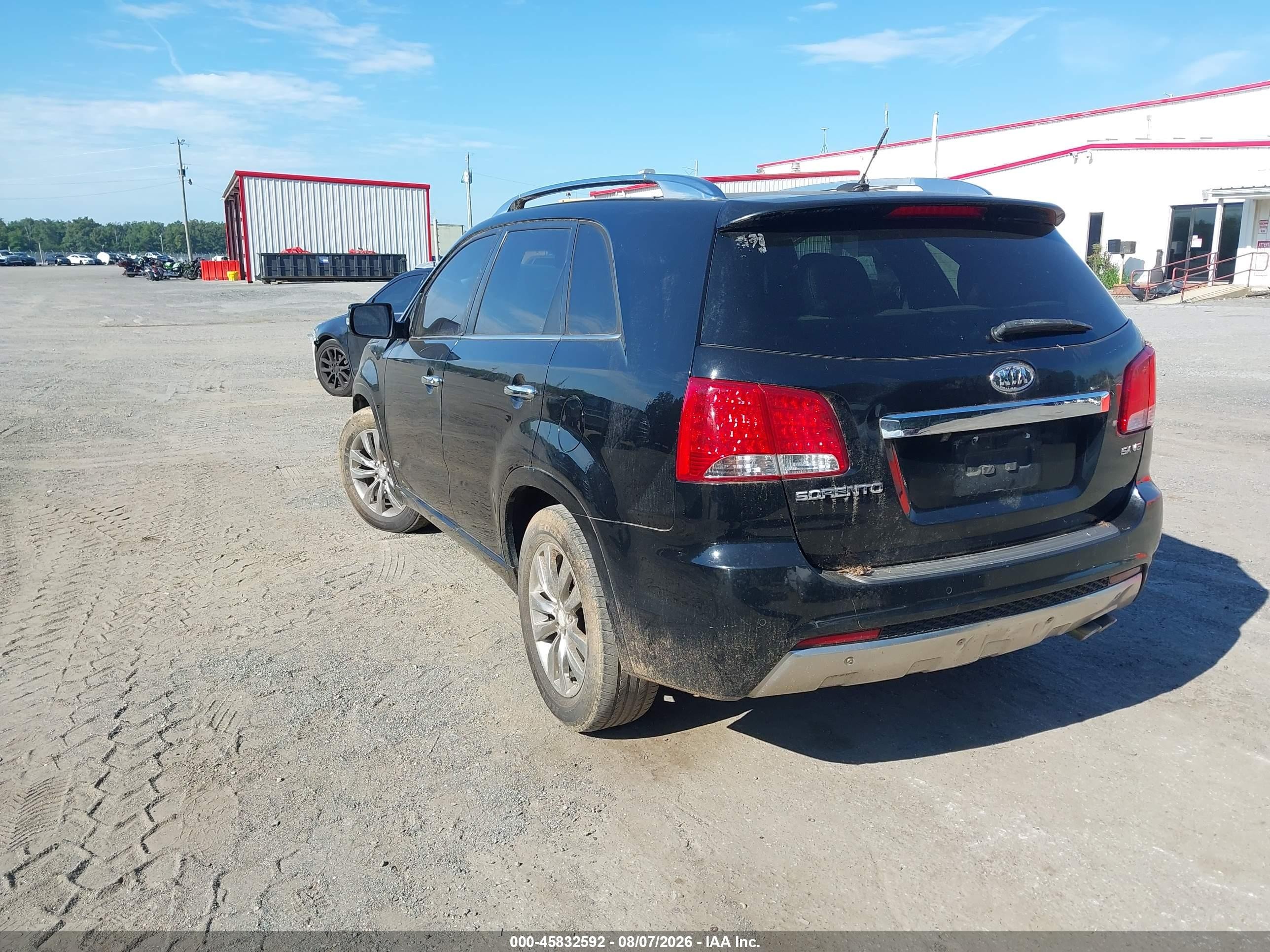 2012 Kia Sorento Sx V6 Black vin: 5XYKWDA25CG263369