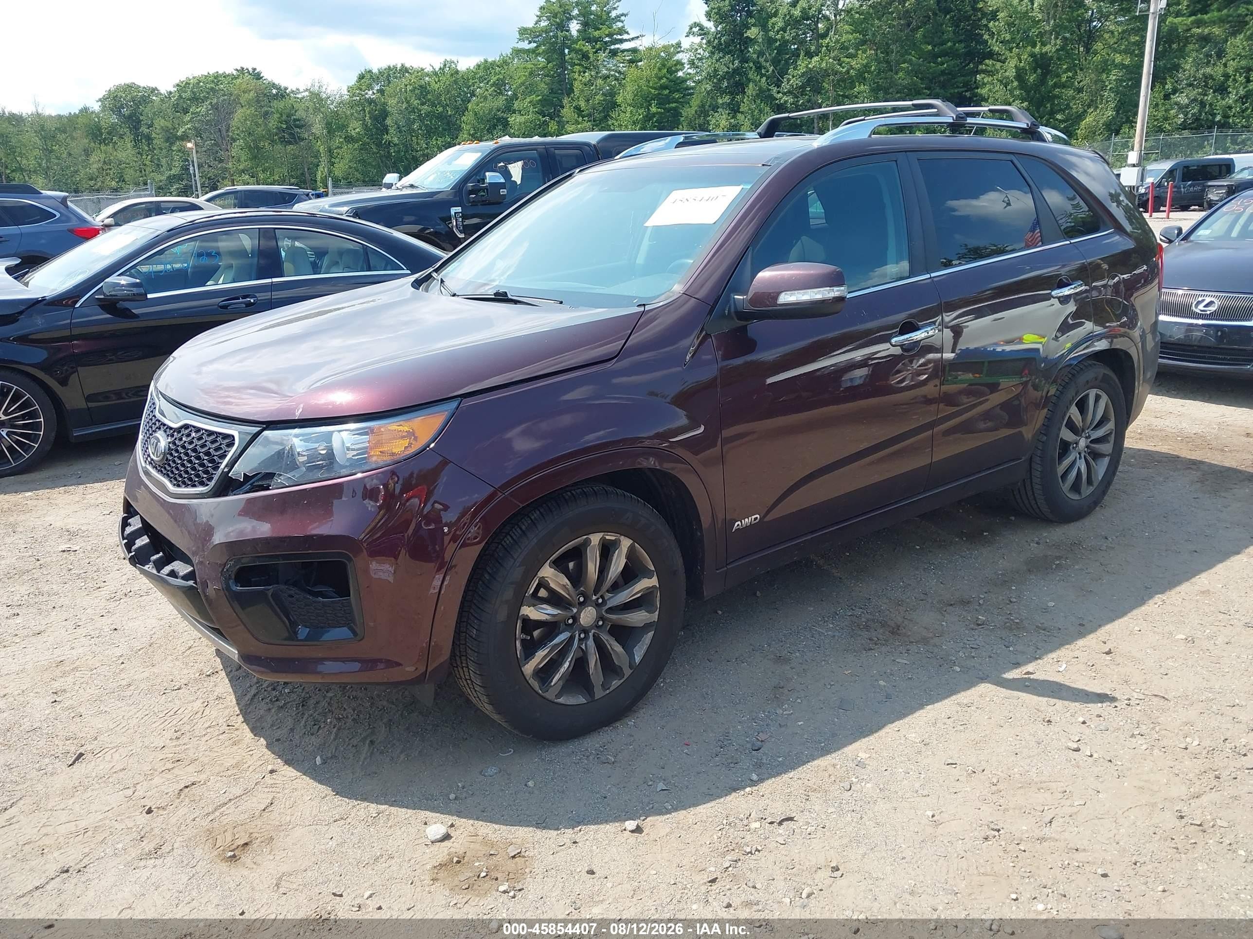 2013 Kia Sorento Sx V6 Brown vin: 5XYKWDA25DG318596