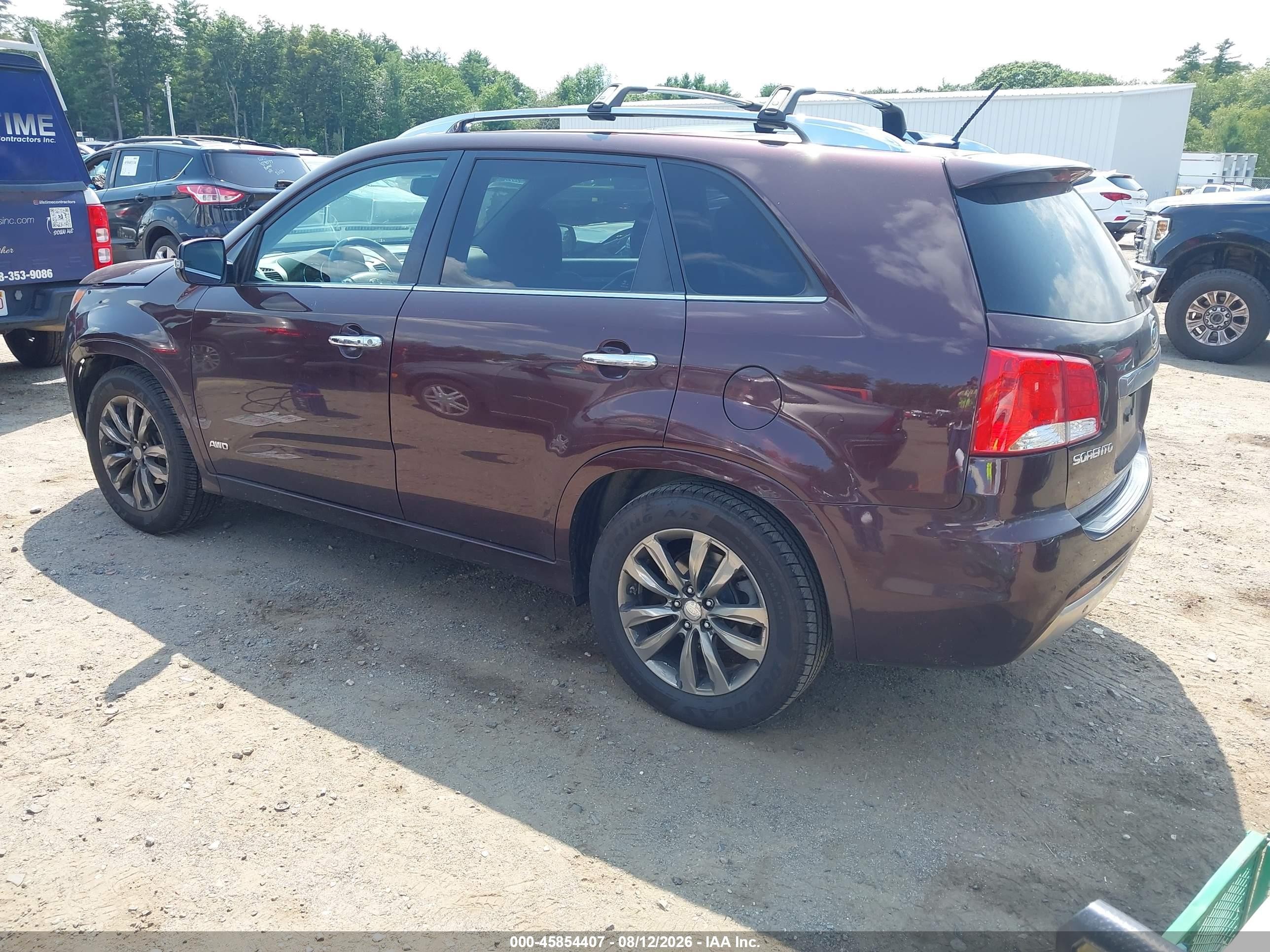 2013 Kia Sorento Sx V6 Brown vin: 5XYKWDA25DG318596