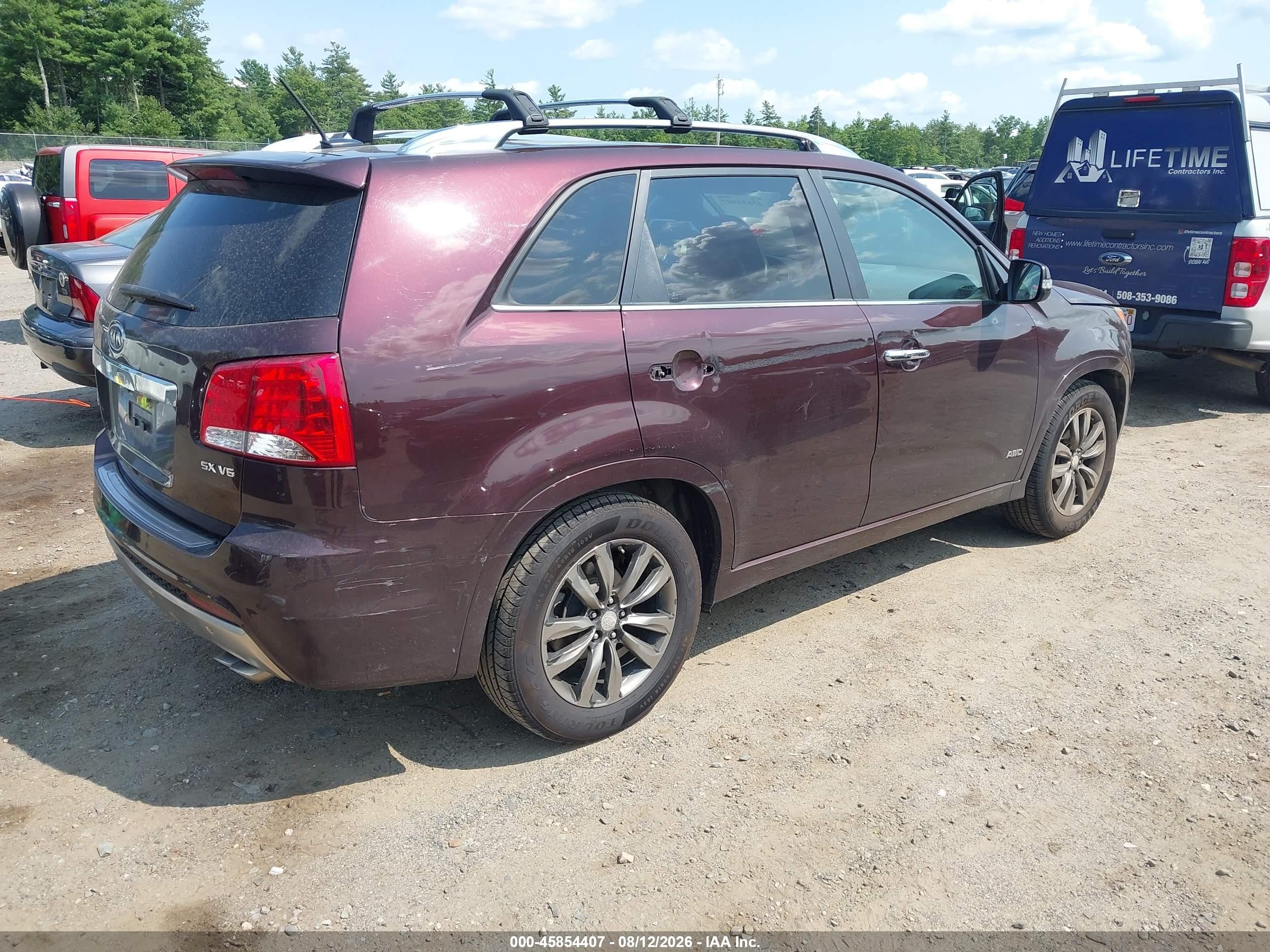 2013 Kia Sorento Sx V6 Brown vin: 5XYKWDA25DG318596