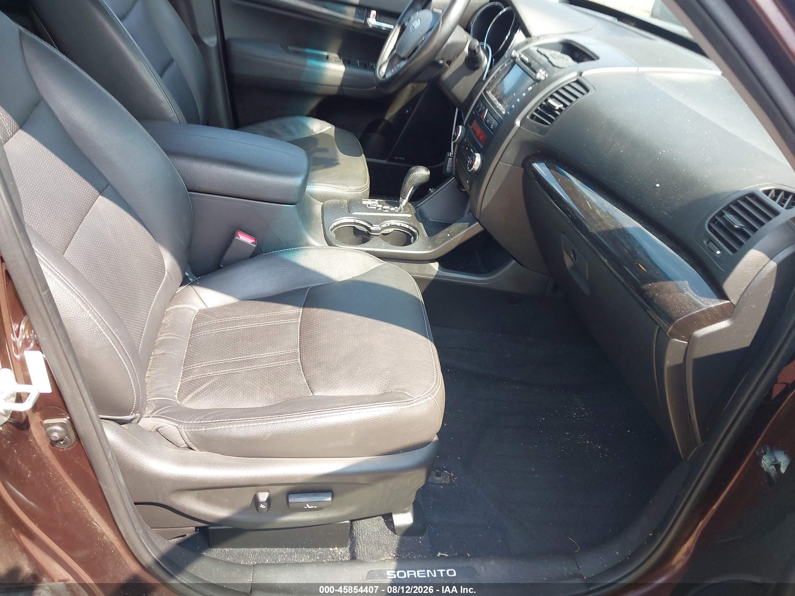 2013 Kia Sorento Sx V6 Brown vin: 5XYKWDA25DG318596