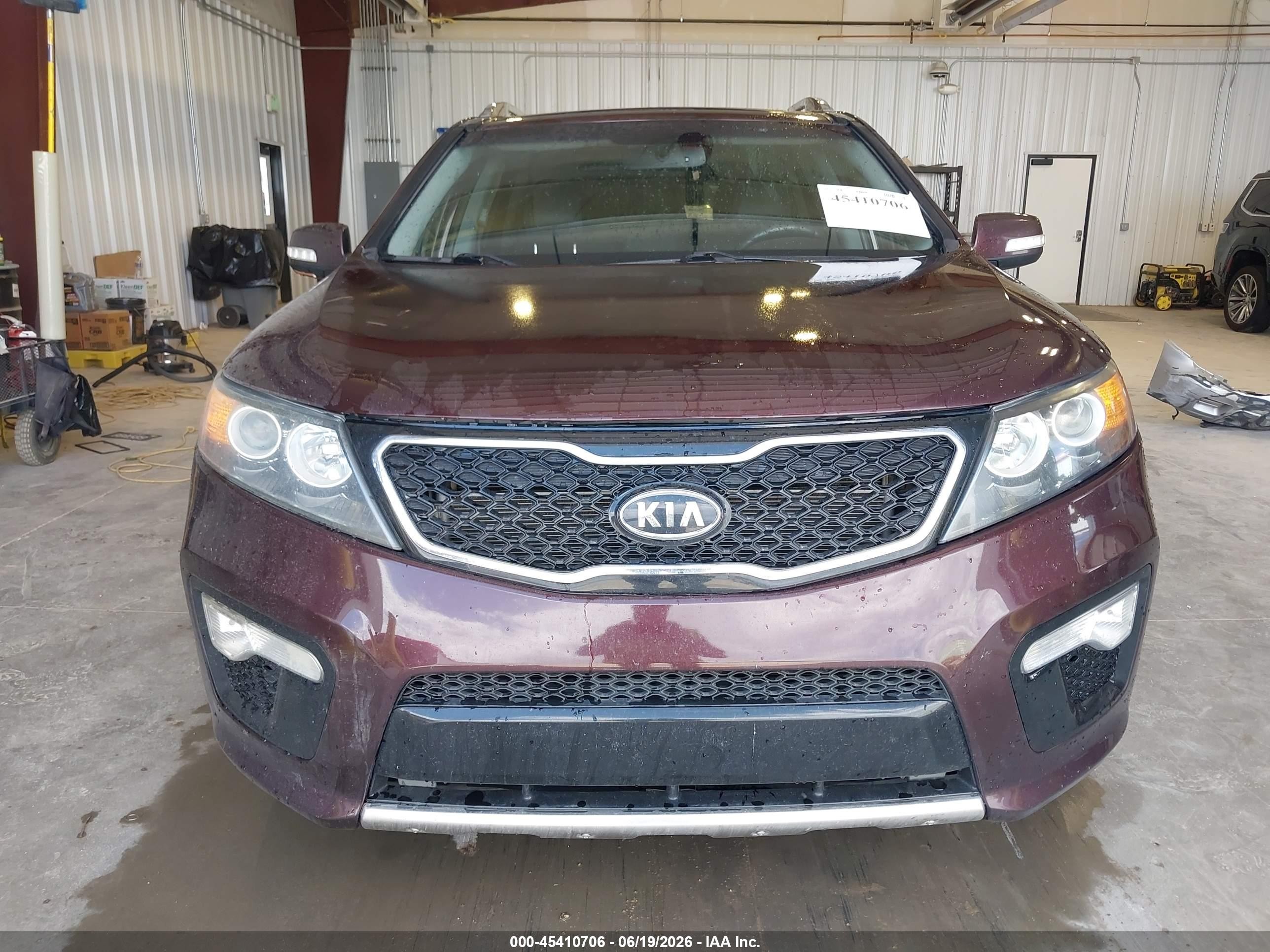2013 Kia Sorento Sx V6 Темно-бордовый vin: 5XYKWDA25DG319943