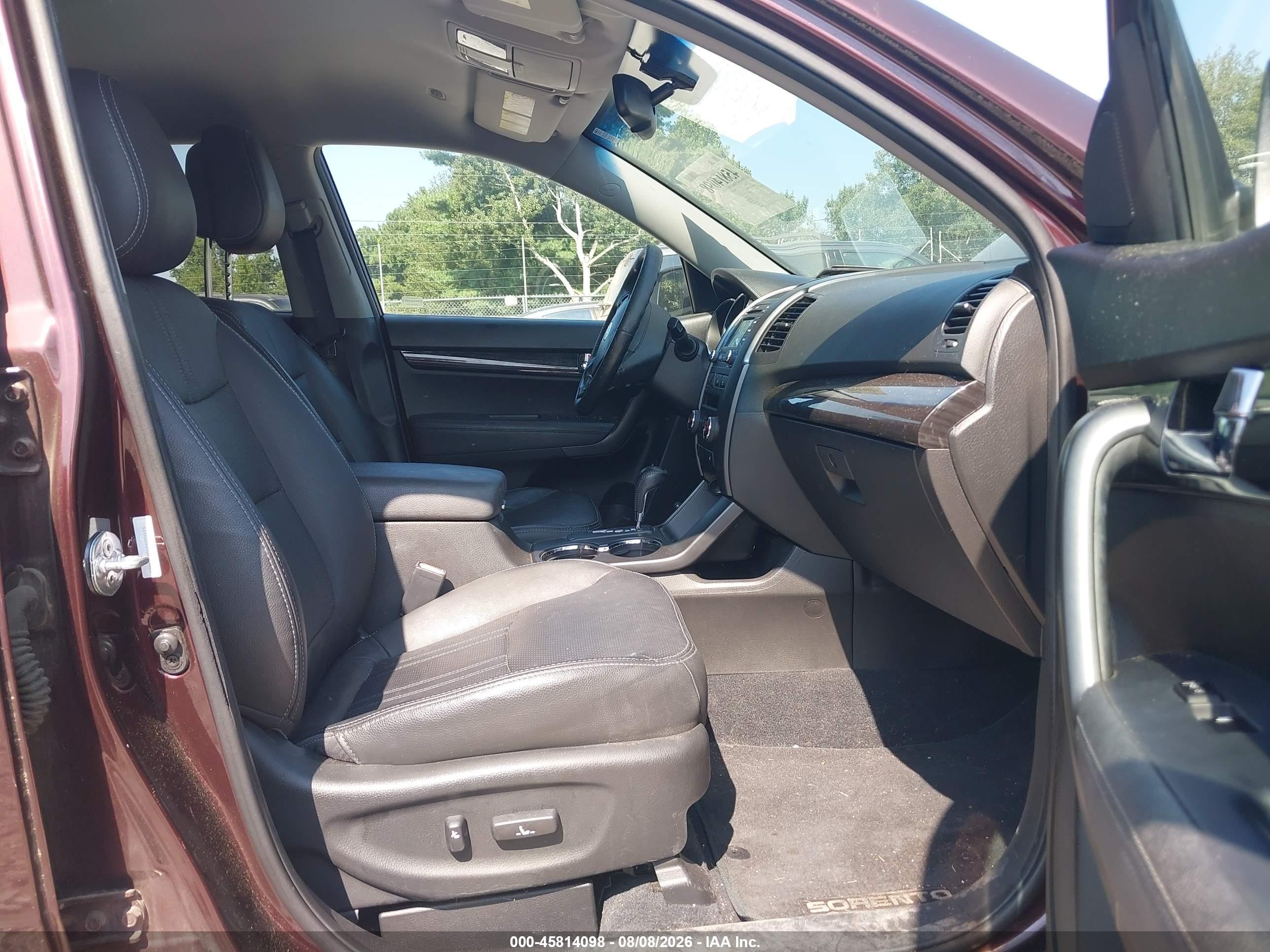 2013 Kia Sorento Sx V6 Red vin: 5XYKWDA25DG328805