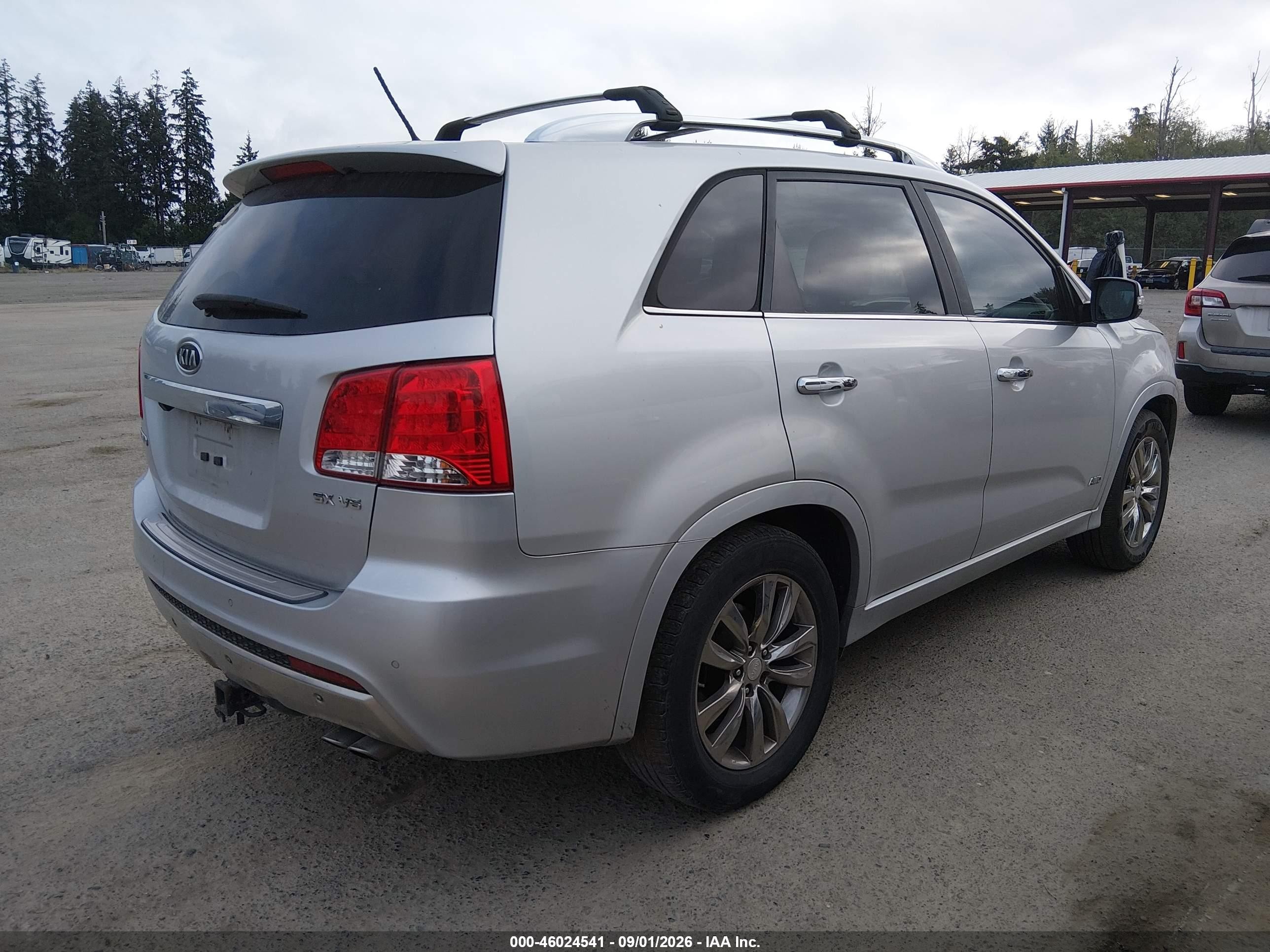 2013 Kia Sorento Sx V6 Silver vin: 5XYKWDA25DG399891